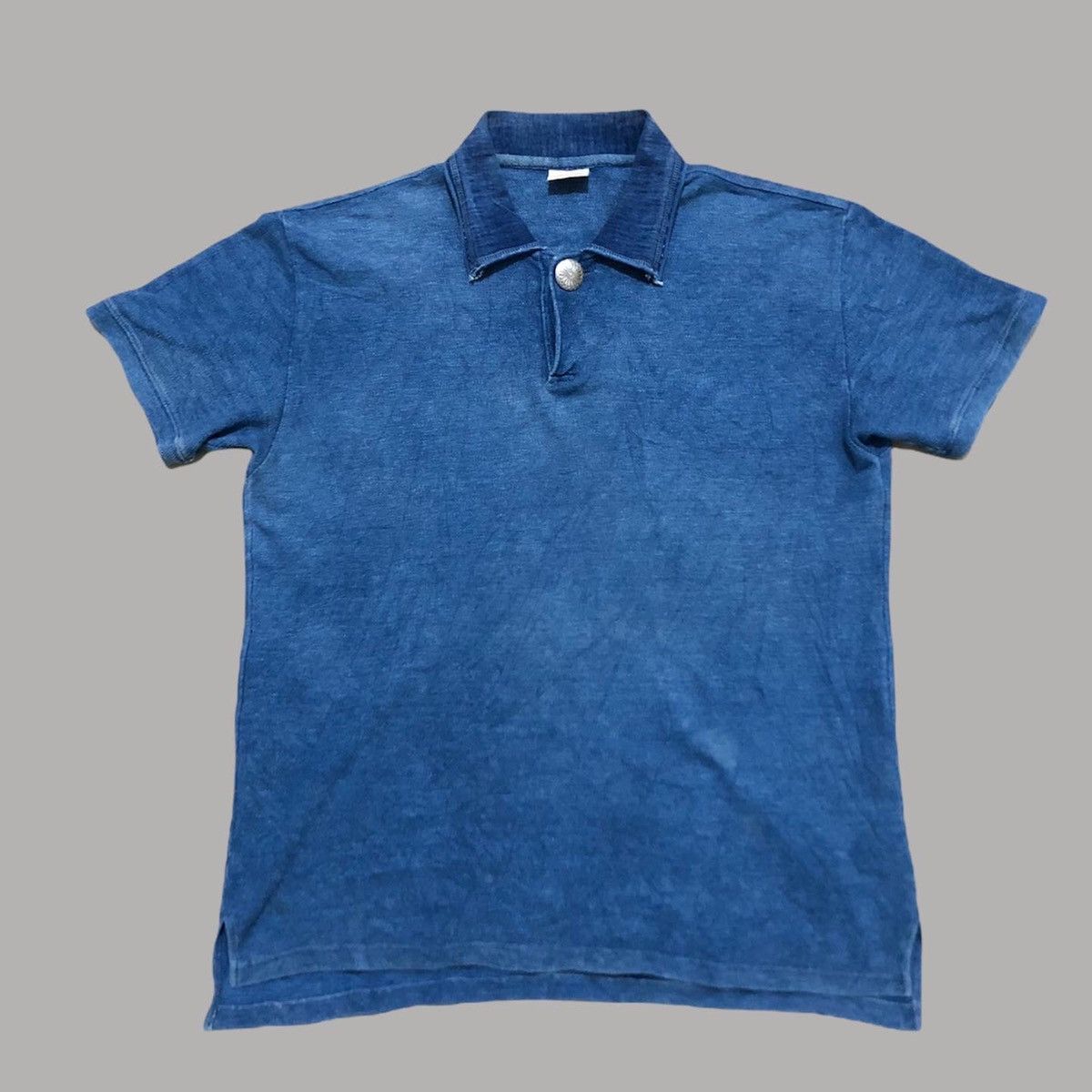 Kapital × Kapital Kountry Kapital Tenjiku Sashiko Polo Shirt 