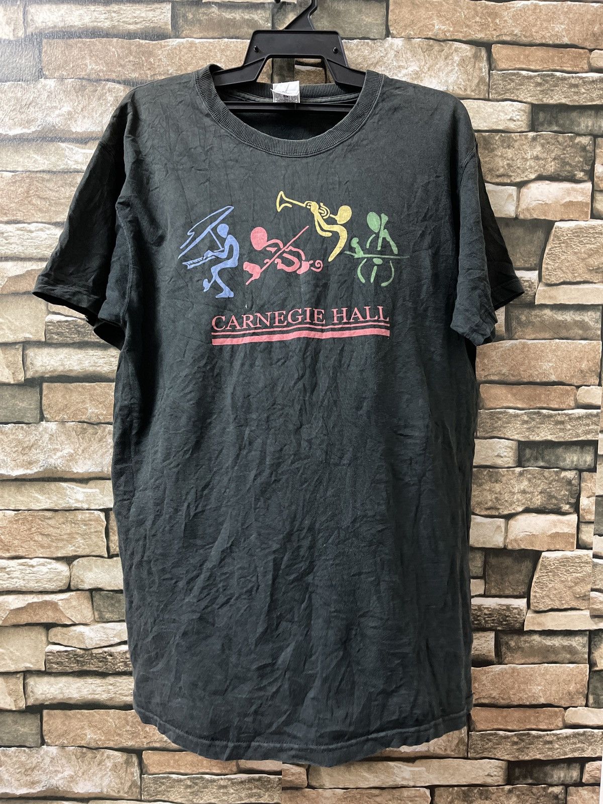 T-shirt Vintage Gildan Carnegie Hall Rouge Taille 2XL - Style Y2K Touristique Musique NYC