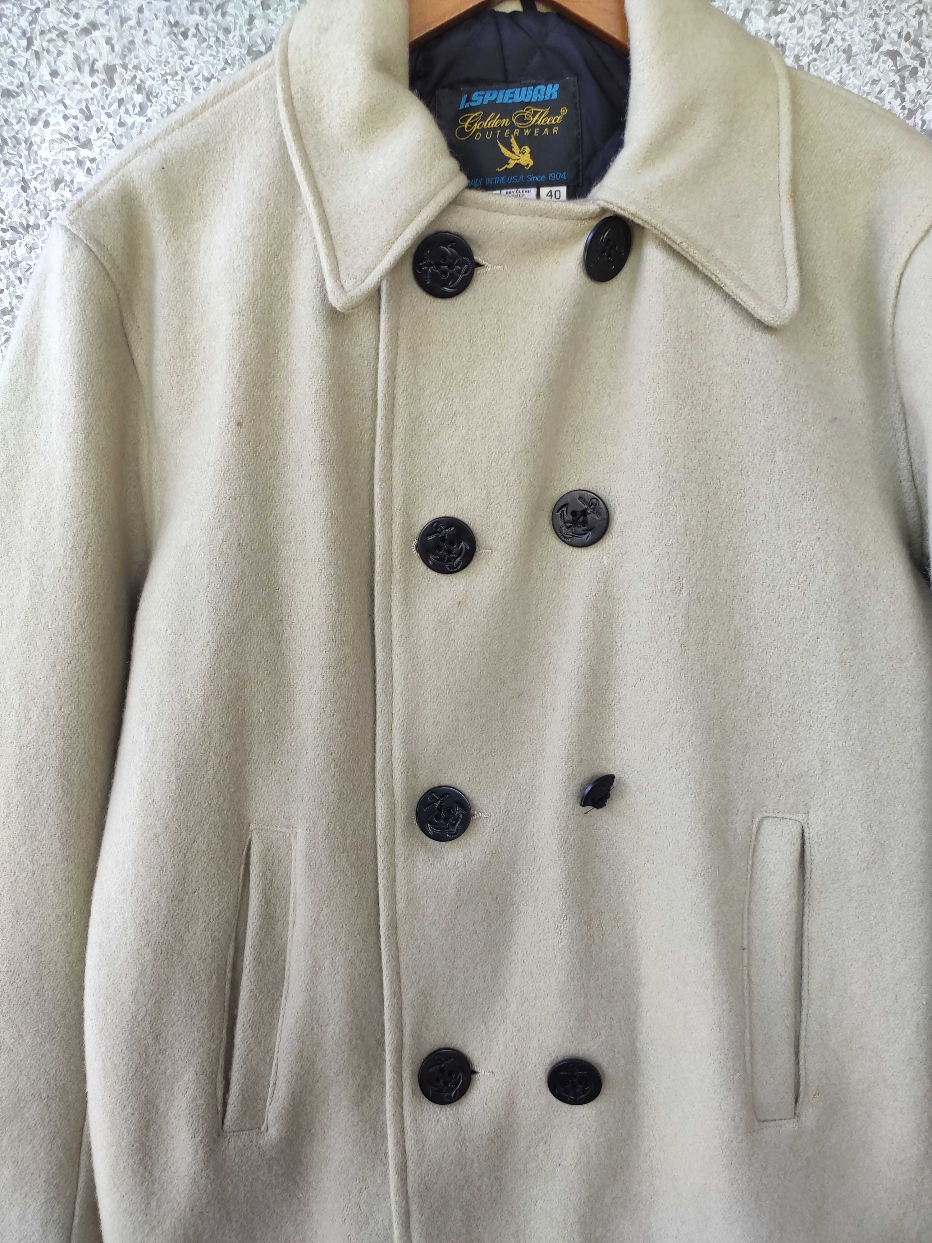 I. Spiewak And Sons Vintage Spiewak Jacket coat Golden Fleece peacoat Usa made Size US L / EU 52-54 / 3 - 3 Thumbnail