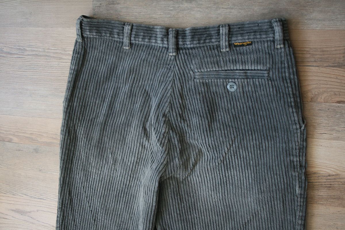 Vintage Wrangler Vintage Retro thick Corduroy Pants Gray Hippie 33 Size US 33 - 6 Thumbnail