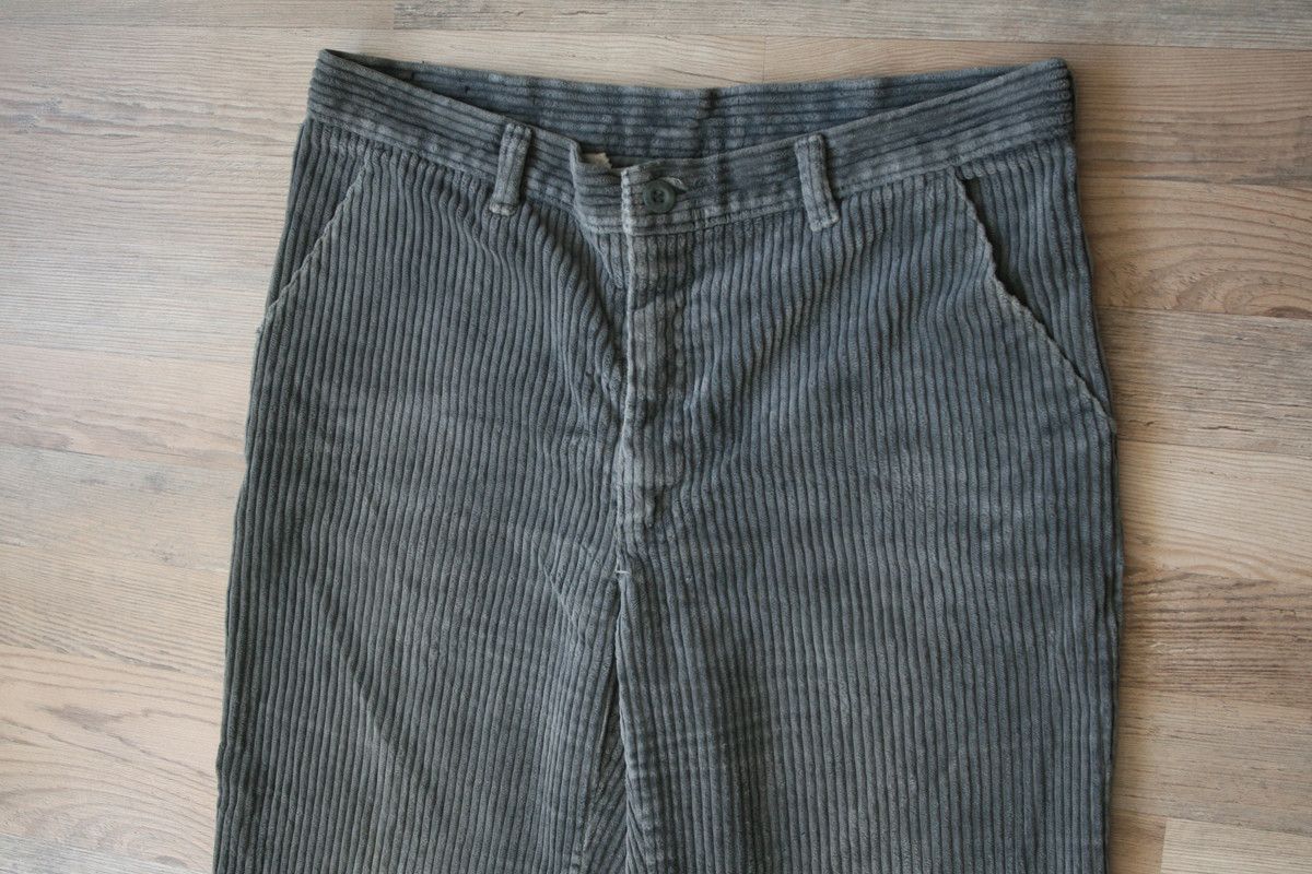 Vintage Wrangler Vintage Retro thick Corduroy Pants Gray Hippie 33 Size US 33 - 3 Thumbnail