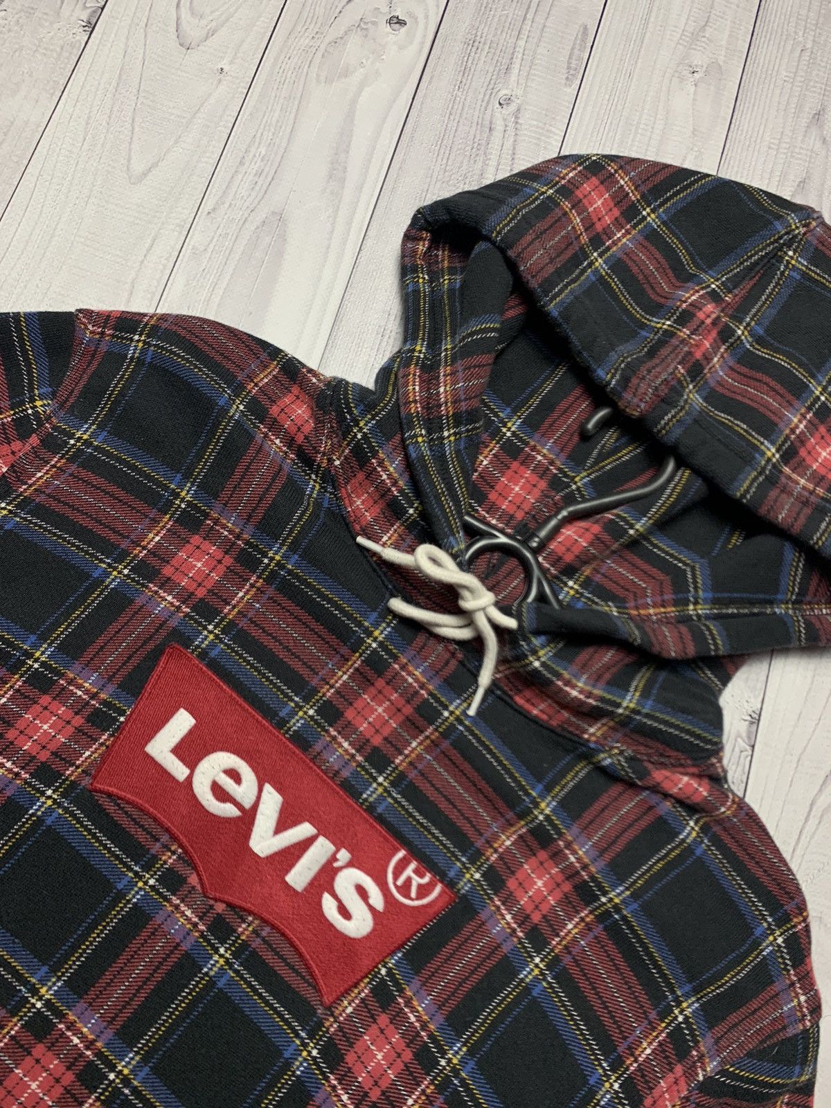 Levi's × Levi's Made & Crafted Hoodie Levi’s big logo plaid Size US M / EU 48-50 / 2 - 2 Thumbnail