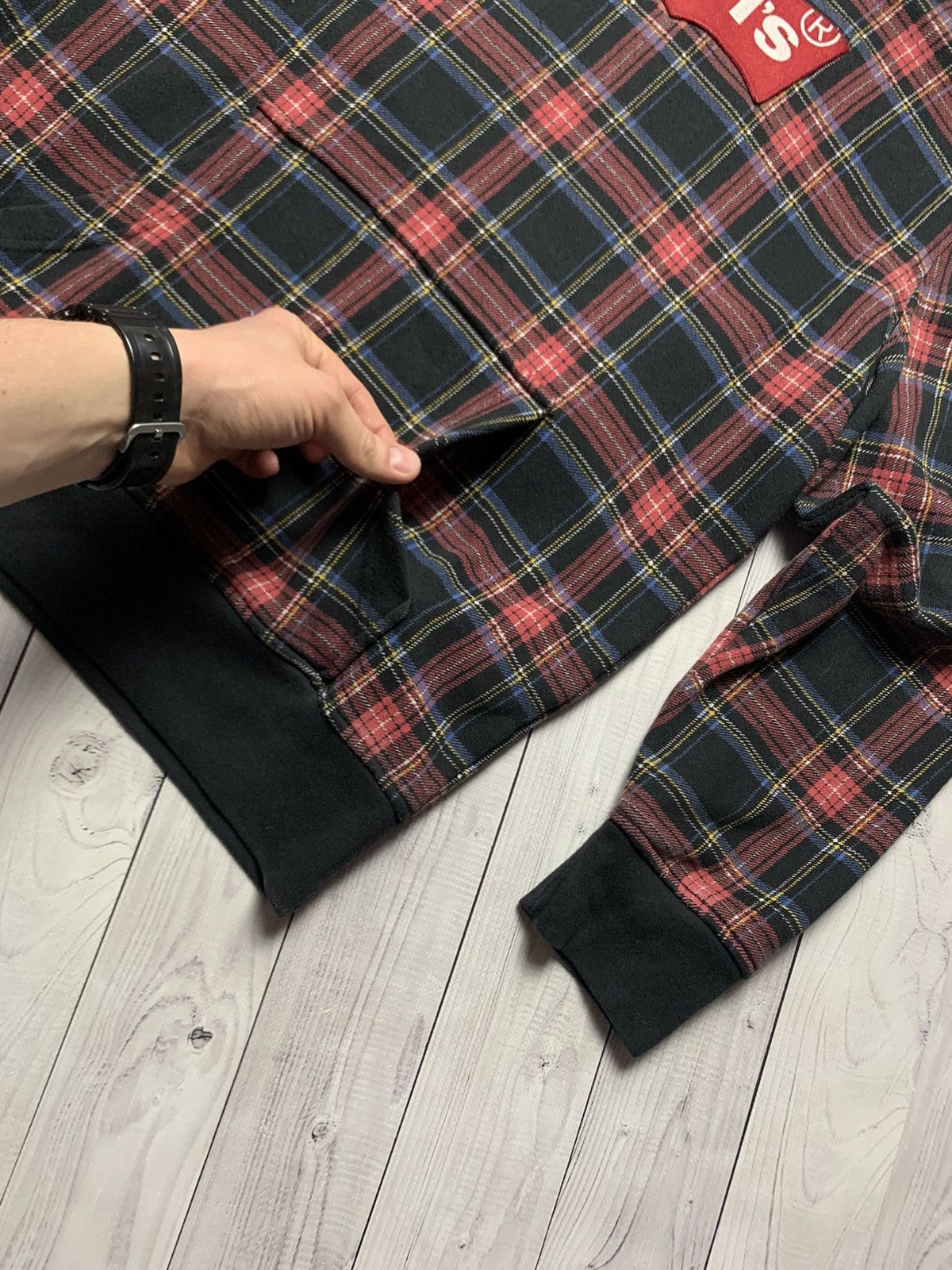 Levi's × Levi's Made & Crafted Hoodie Levi’s big logo plaid Size US M / EU 48-50 / 2 - 3 Thumbnail