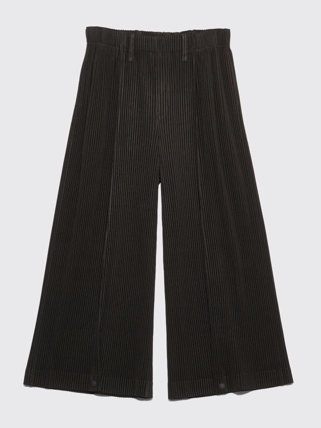 Homme Plissé Issey Miyake Pleated Wide Pants Grey SIZE 2
