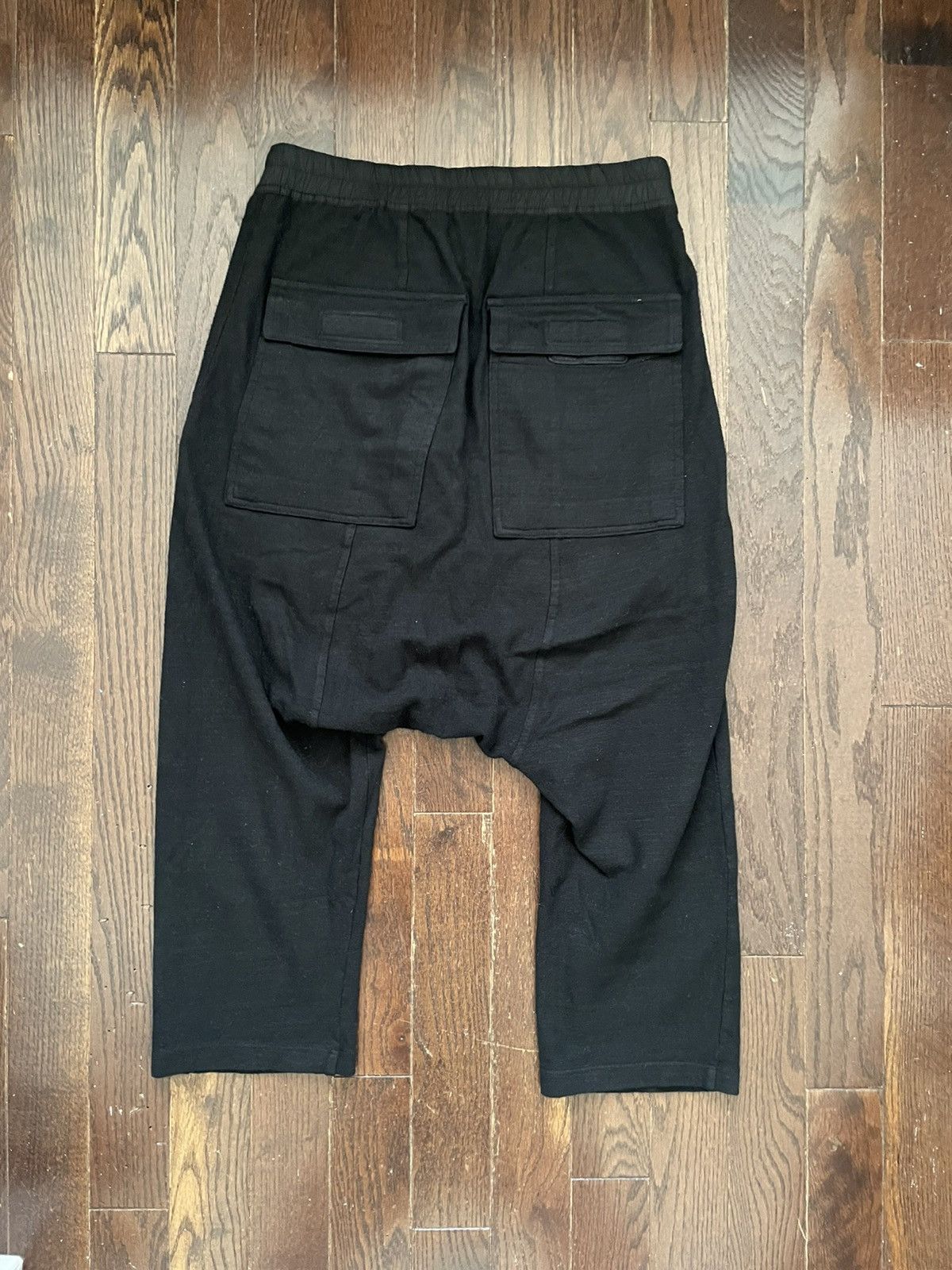 Rick Owens Rick Owens Cropped Gauze Drawstring Pants Black Size US 30 / EU 46 - 2 Thumbnail