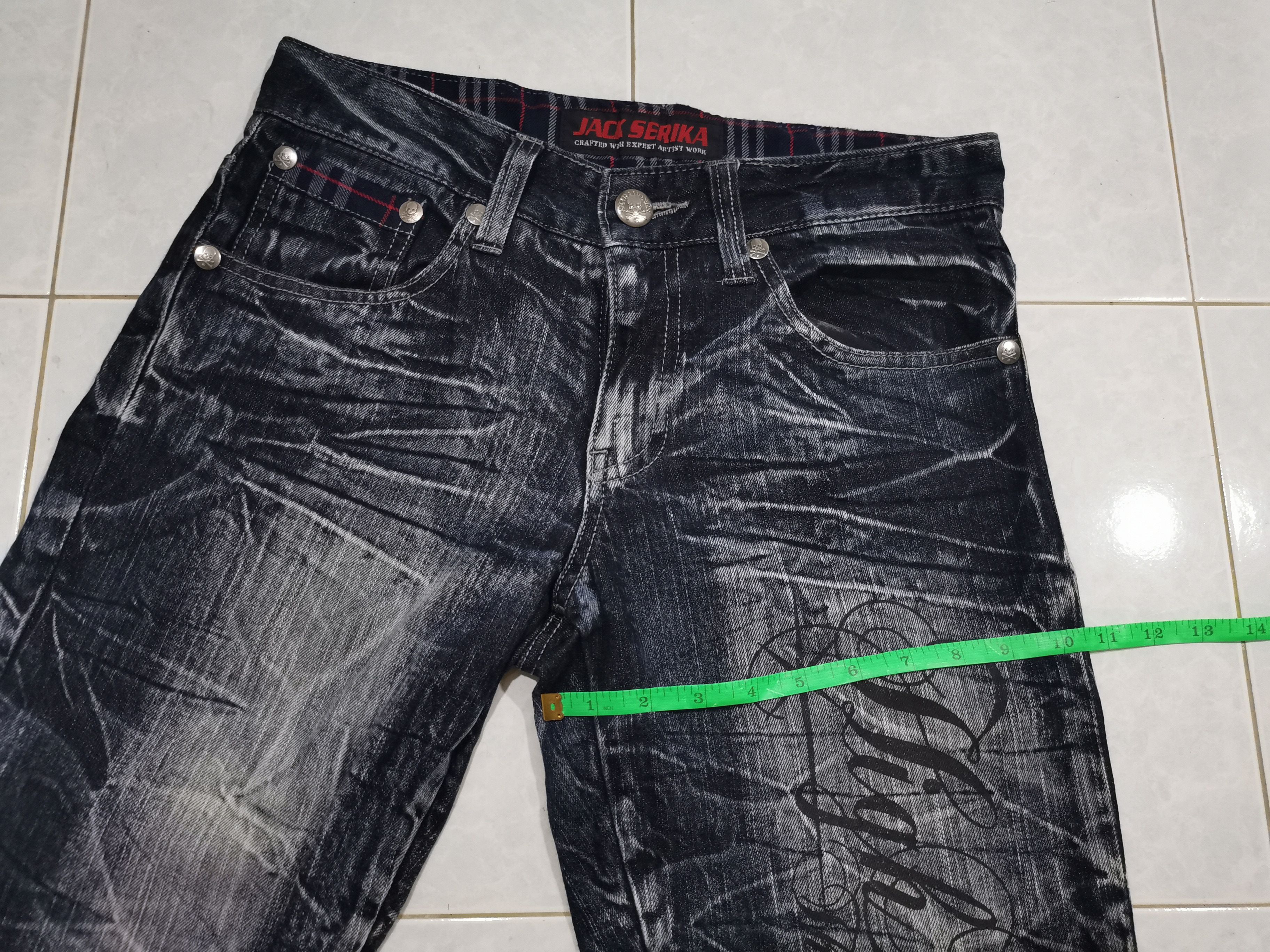 Vintage Vintage Skullbones Jack Serika Jeans Size US 31 - 22 Thumbnail