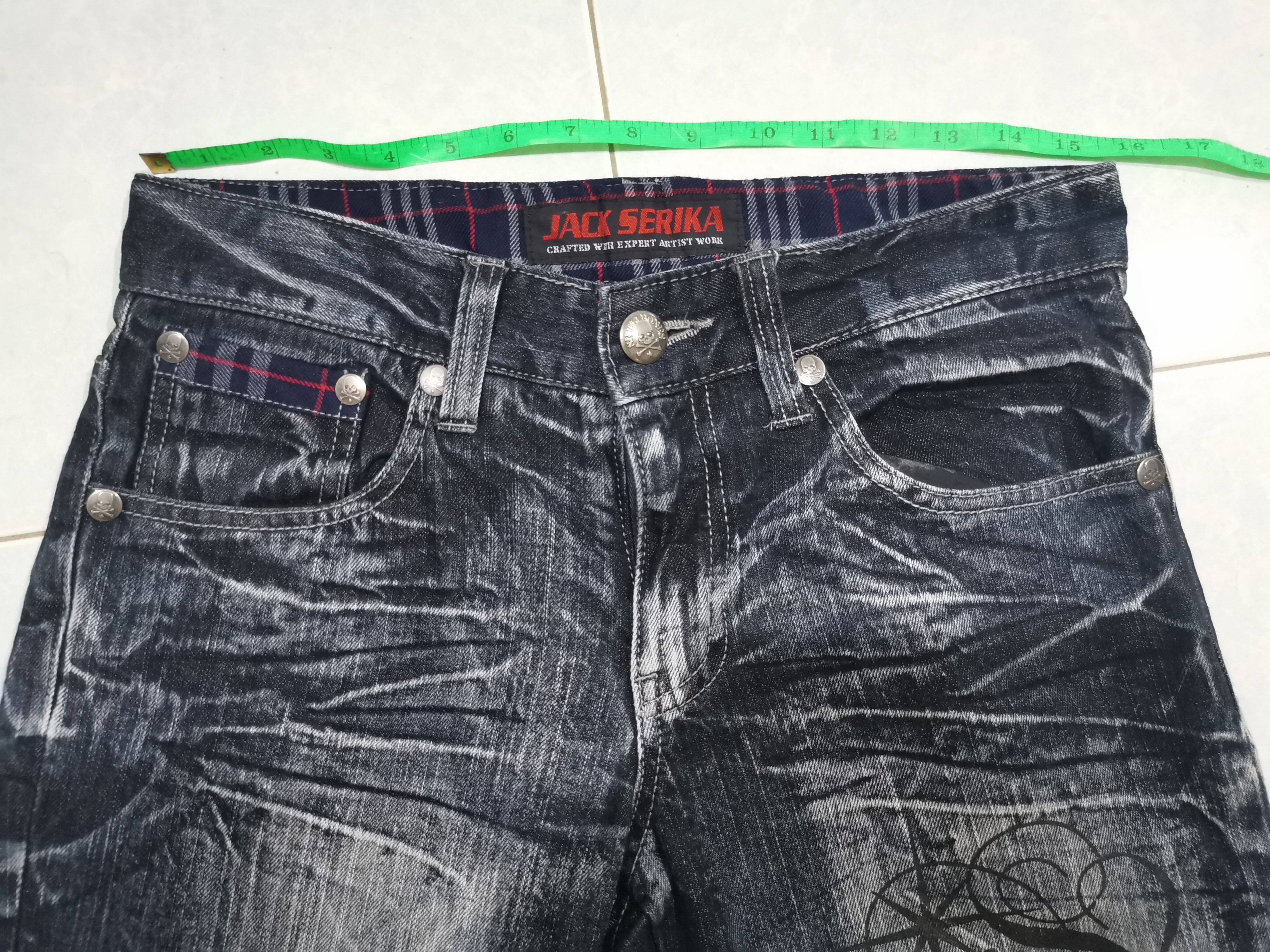 Vintage Vintage Skullbones Jack Serika Jeans Size US 31 - 18 Thumbnail