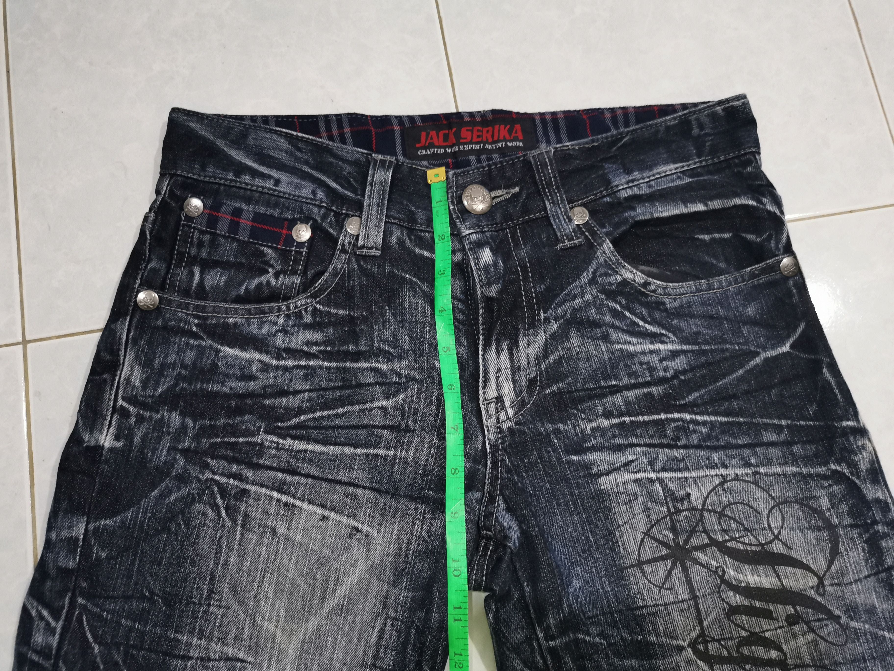 Vintage Vintage Skullbones Jack Serika Jeans Size US 31 - 19 Thumbnail
