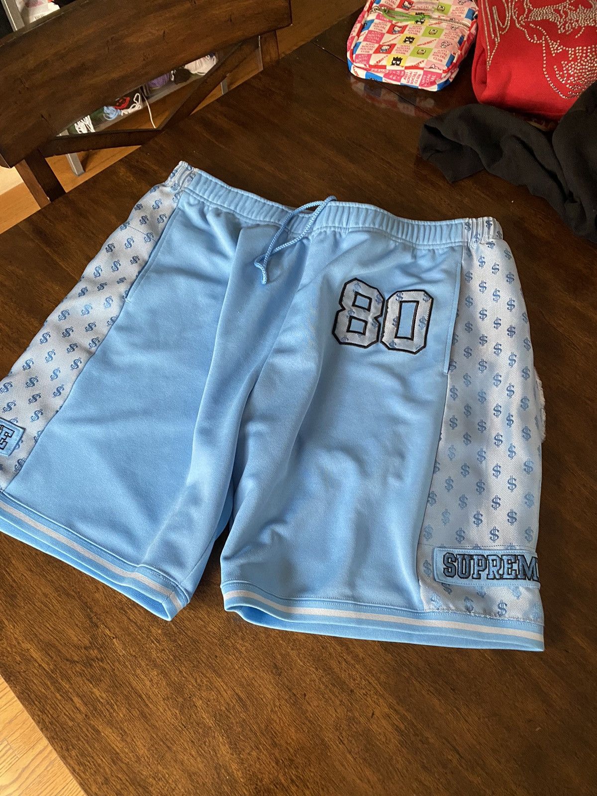 Supreme Monogram Short Columbia Blue