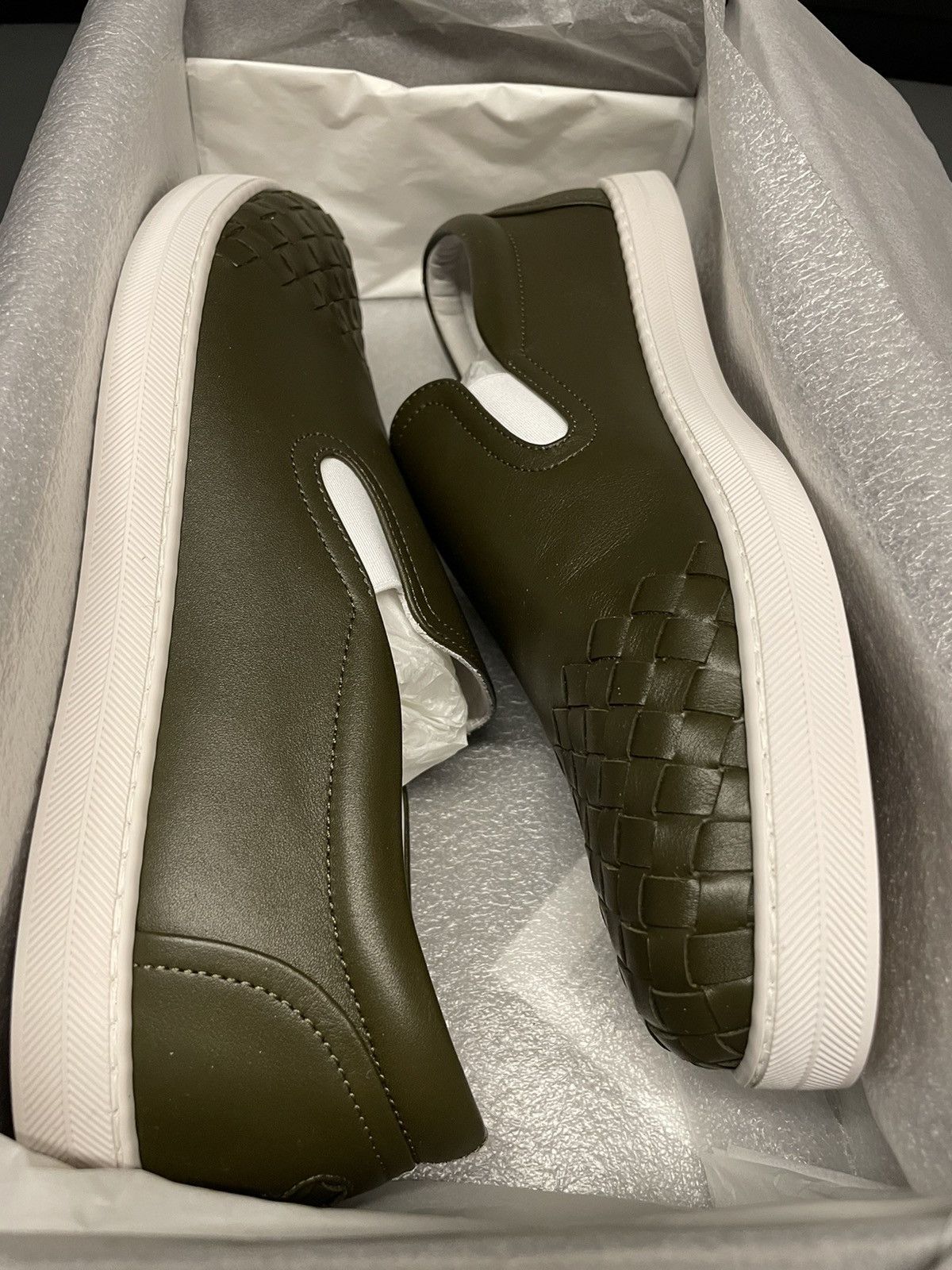 Bottega Veneta × Tomas Maier Brand NEW Bottega Veneta Runway Woven Leather Slip-on Shoes Size US 9 / EU 42 - 9 Thumbnail
