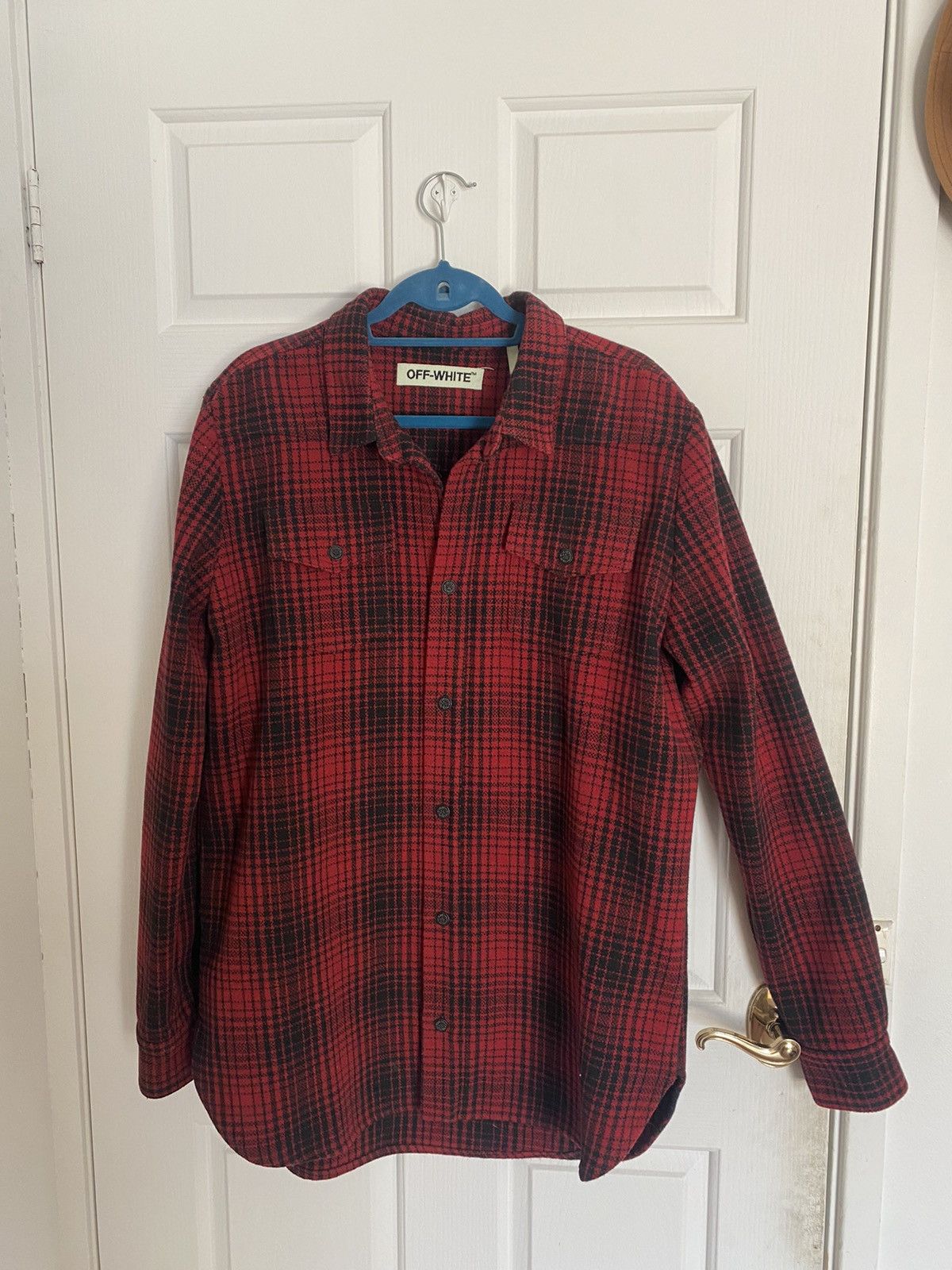 Off-White Off white flannel Size US L / EU 52-54 / 3 - 1 Thumbnail