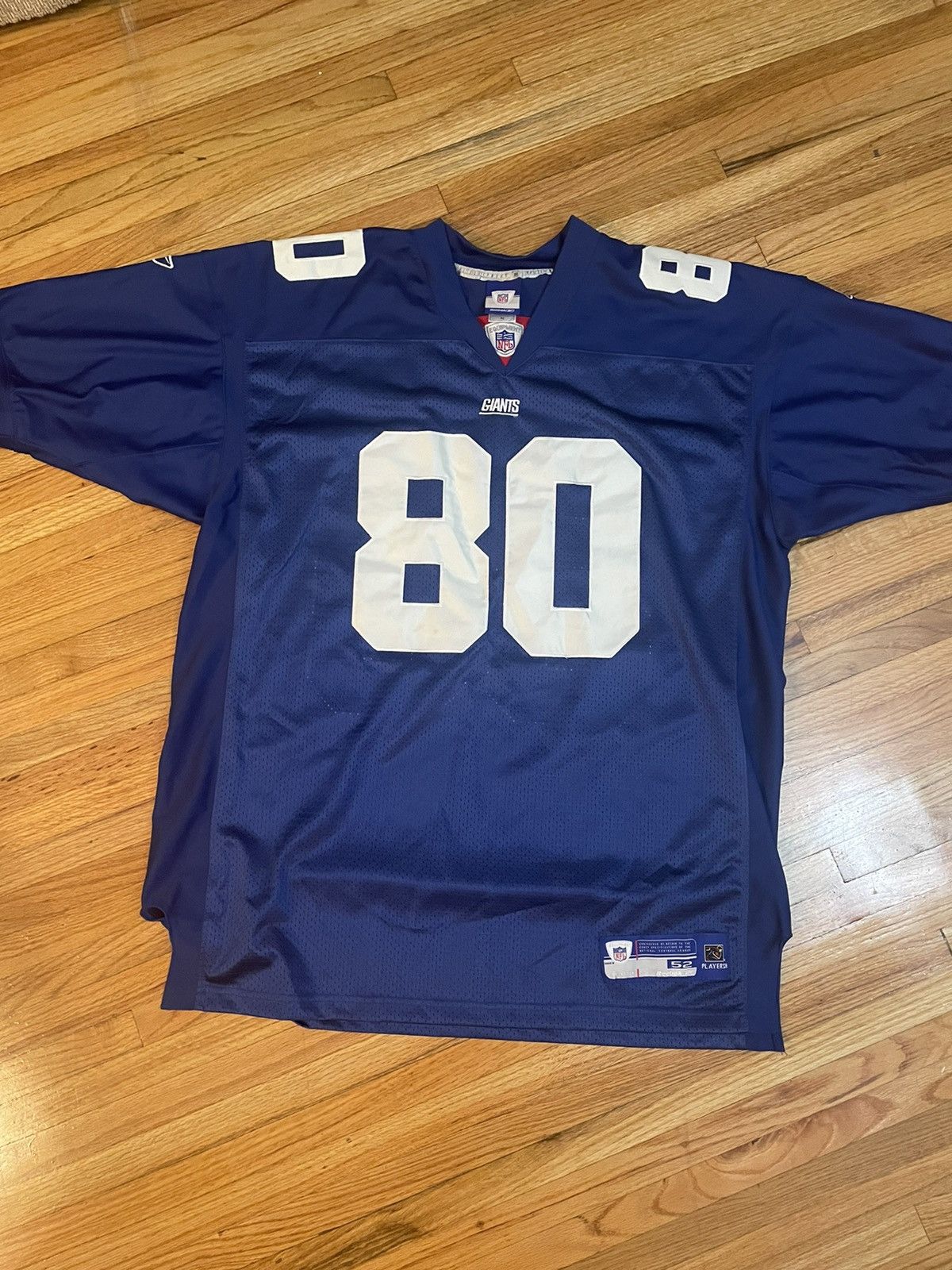 JEREMY SHOCKEY NEW YORK GIANTS JERSEY NFL FOOTBALL SHIRT REEBOK MENS SIZE XL