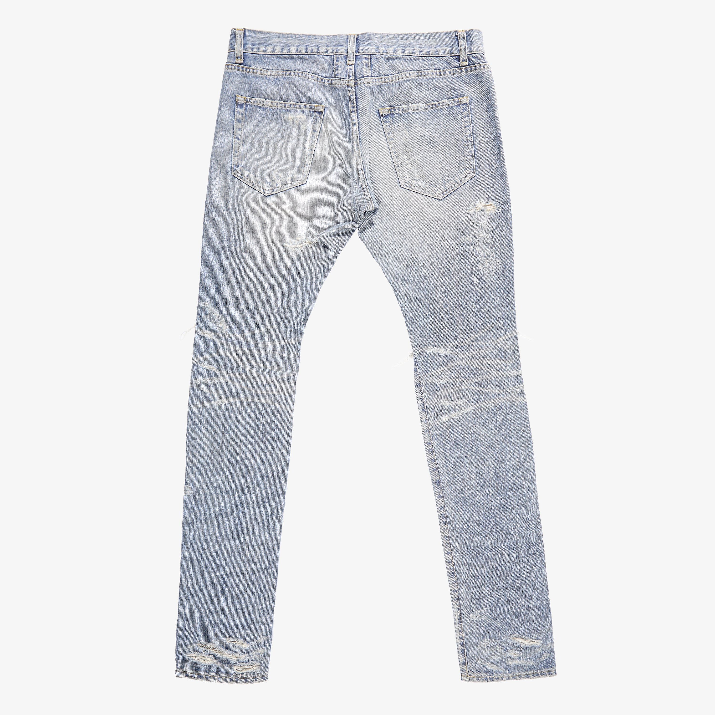 Saint Laurent Paris SAINT LAURENT AW13 D02 LITTLE CRASH DENIM Size US 32 / EU 48 - 3 Thumbnail