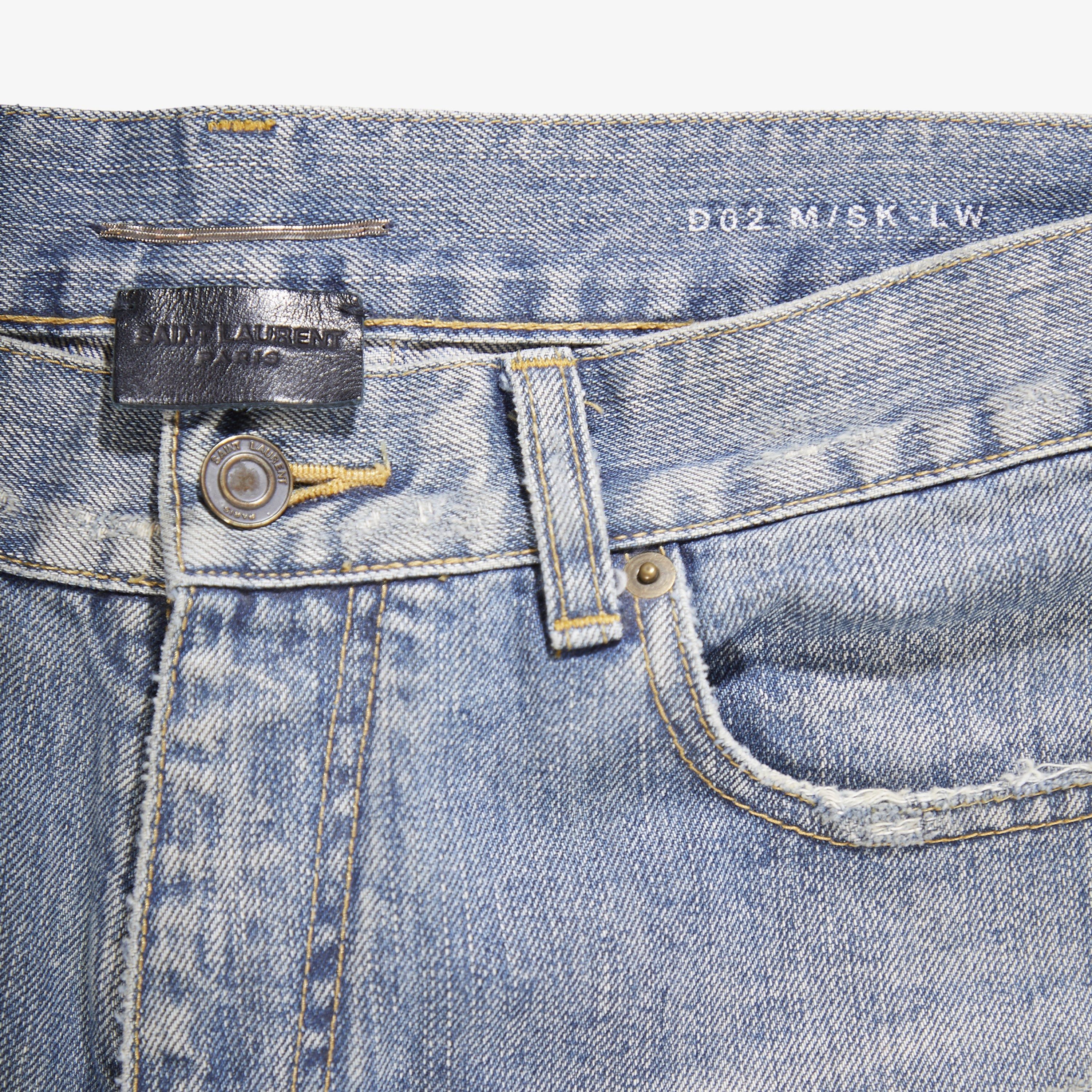Saint Laurent Paris SAINT LAURENT AW13 D02 LITTLE CRASH DENIM Size US 32 / EU 48 - 4 Thumbnail