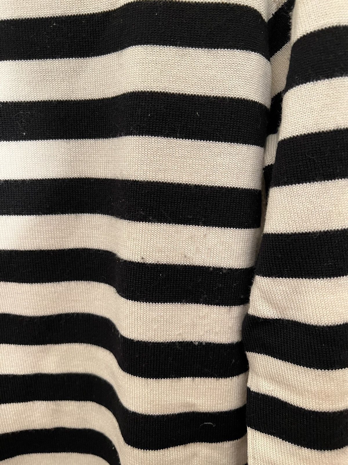 AW2015 Mockneck Striped Sweater