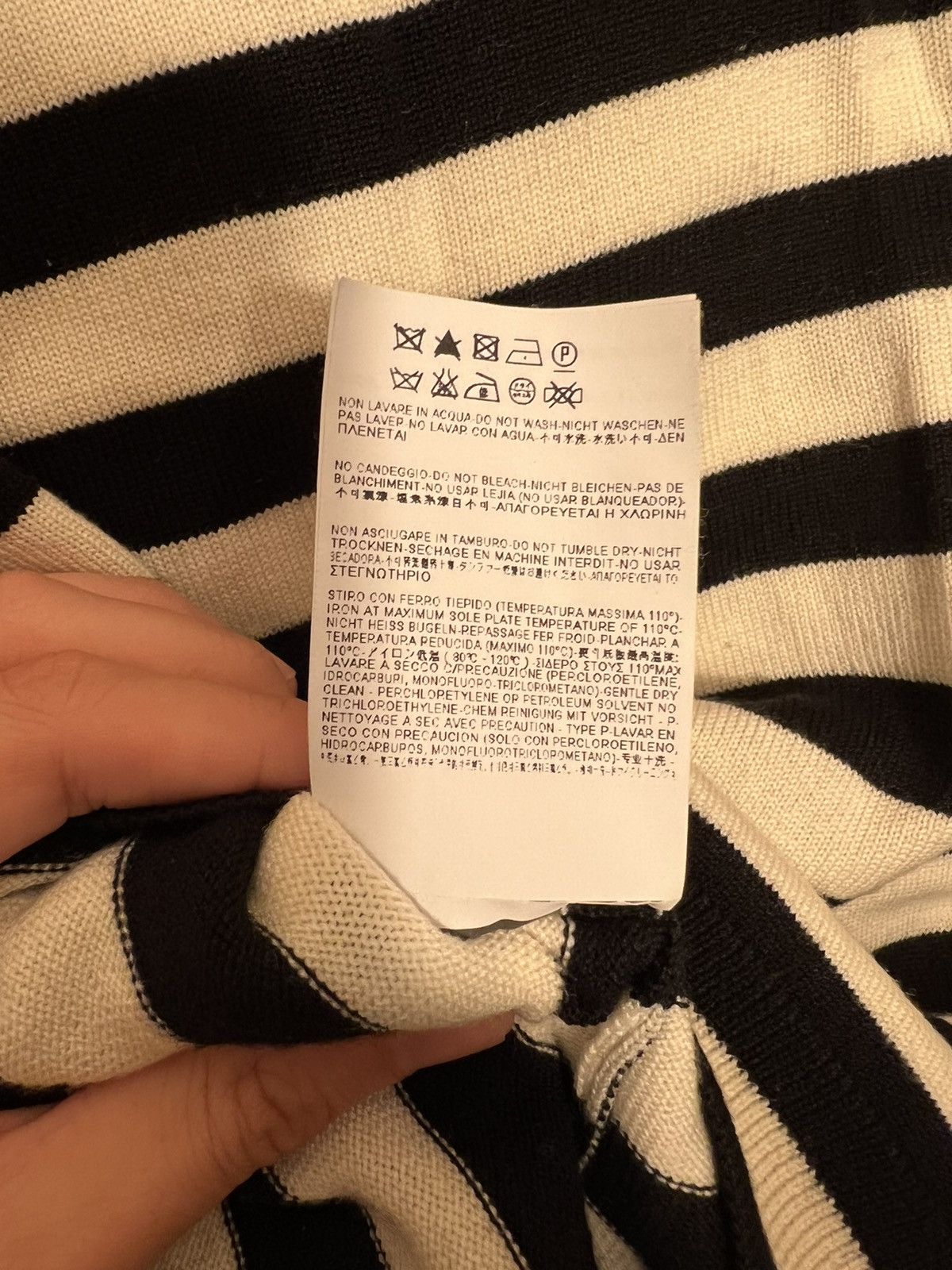 AW2015 Mockneck Striped Sweater