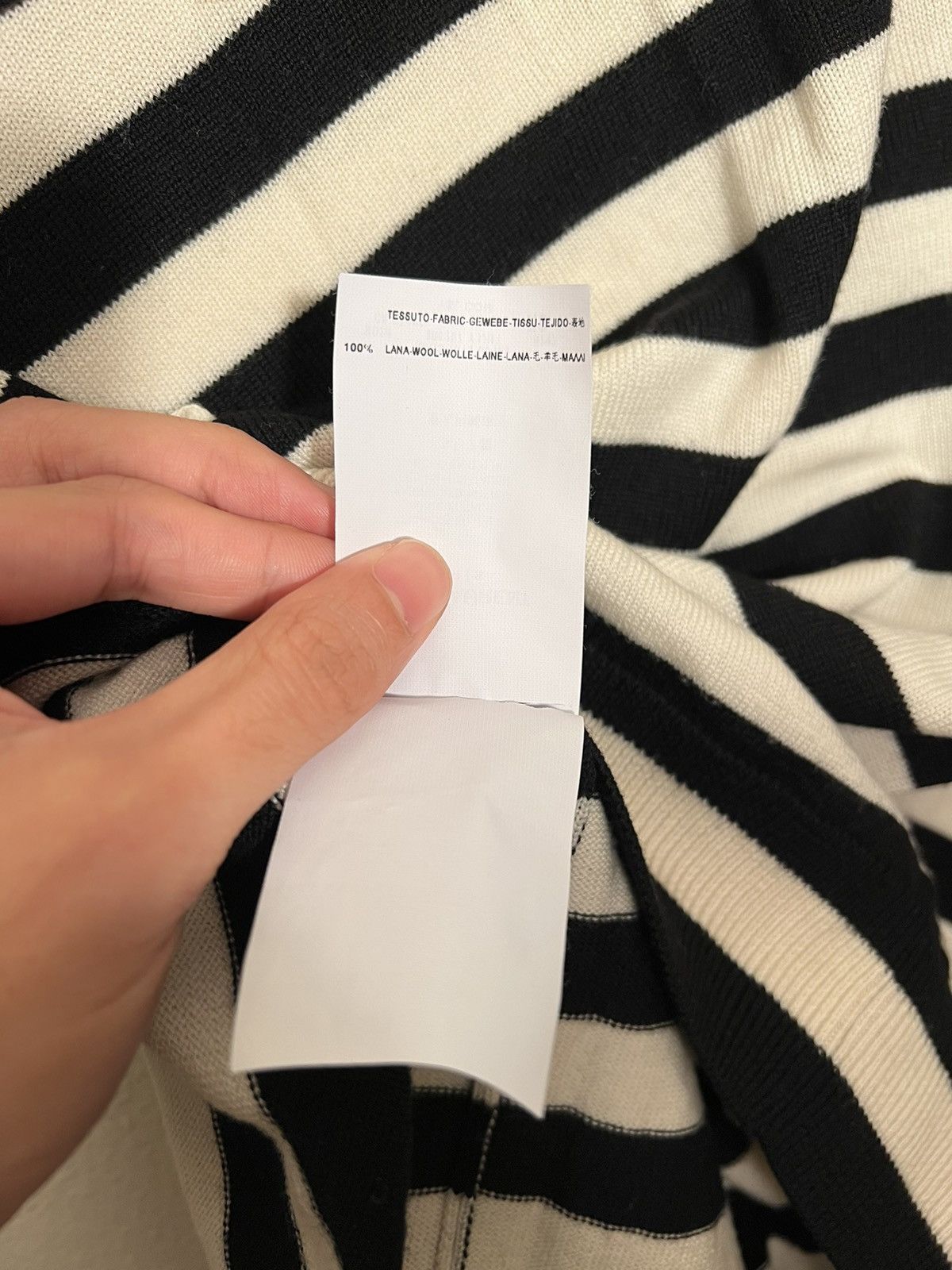 AW2015 Mockneck Striped Sweater