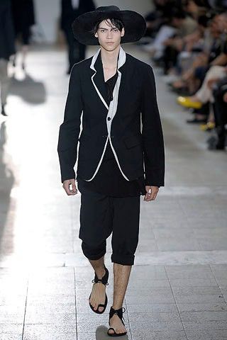 image of Ann Demeulemeester 09Ss Double Layer Contrast Blazer in Dark Navy, Men's (Size Medium)