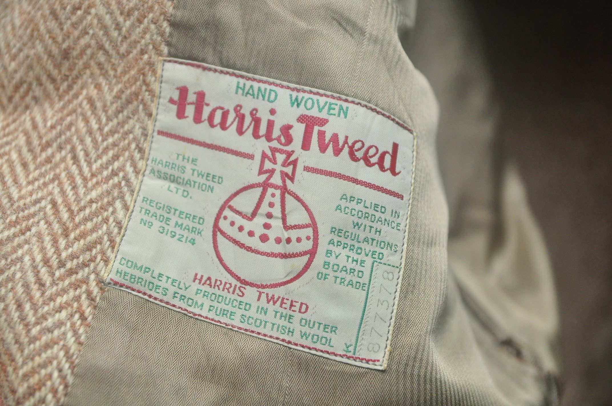 Designer × Harris Tweed × Japanese Brand Harris Tweed Wool Japanese Travis Scott Fashion Style Size 40R - 7 Thumbnail
