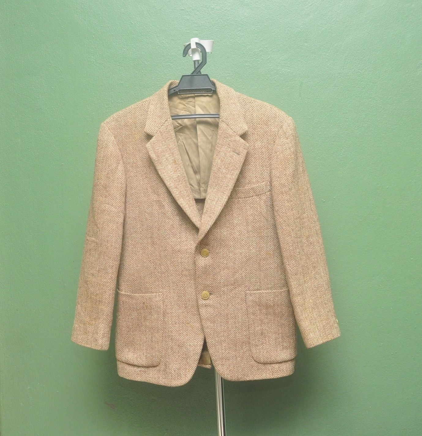 Designer × Harris Tweed × Japanese Brand Harris Tweed Wool Japanese Travis Scott Fashion Style Size 40R - 1 Thumbnail