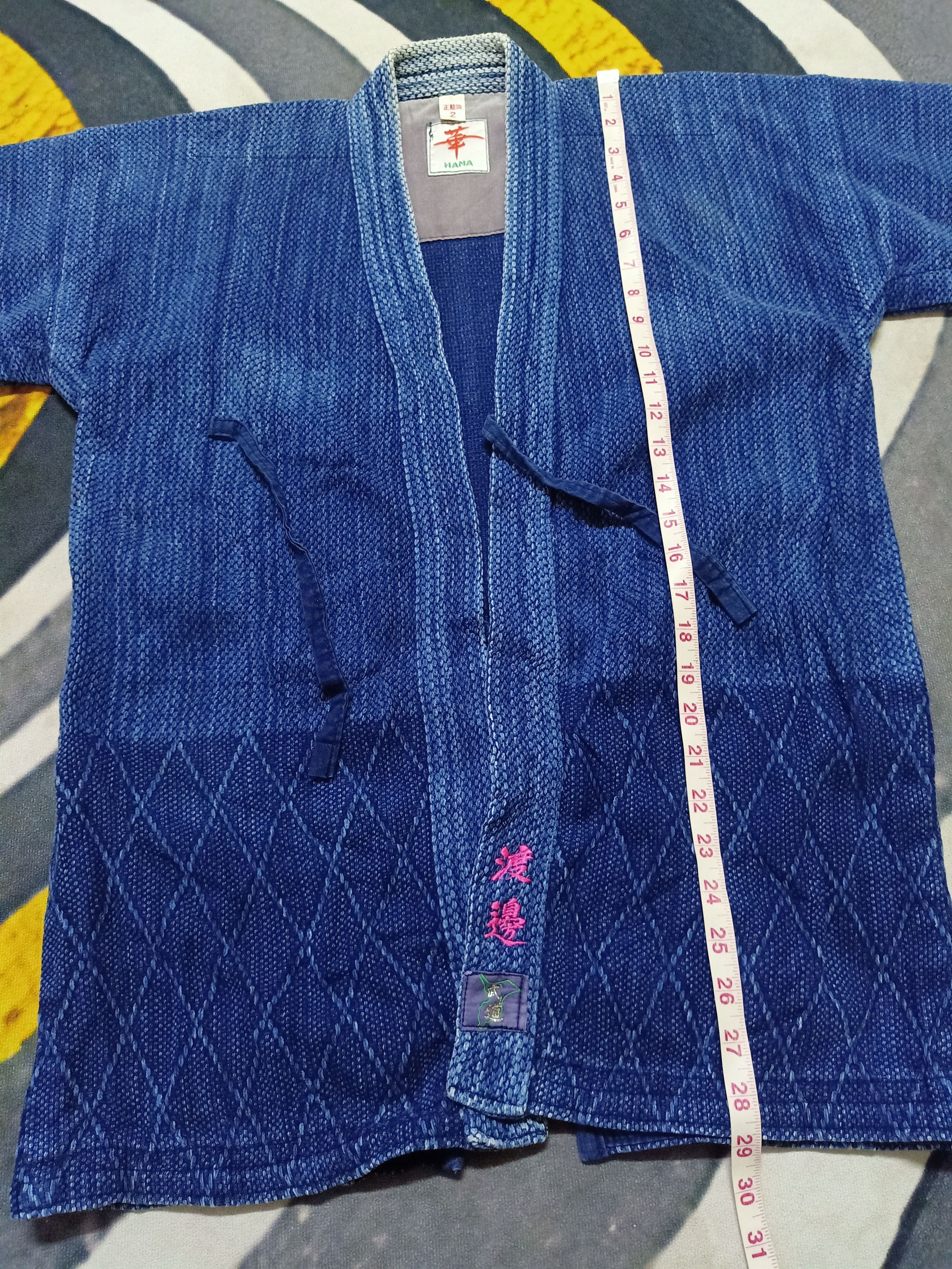 Japanese Brand Kimono Indigo Hana Boro Jacket Size US M / EU 48-50 / 2 - 8 Thumbnail