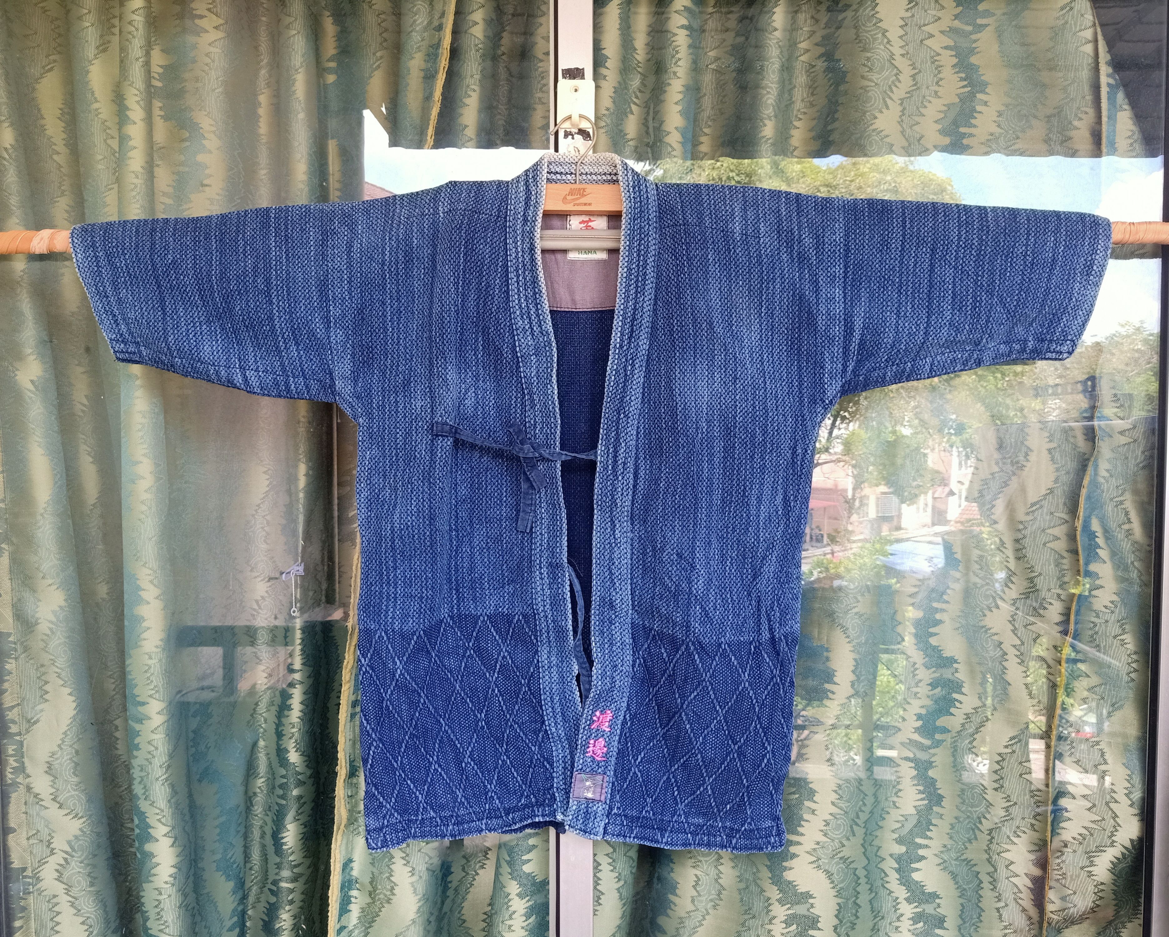 Japanese Brand Kimono Indigo Hana Boro Jacket Size US M / EU 48-50 / 2 - 3 Thumbnail
