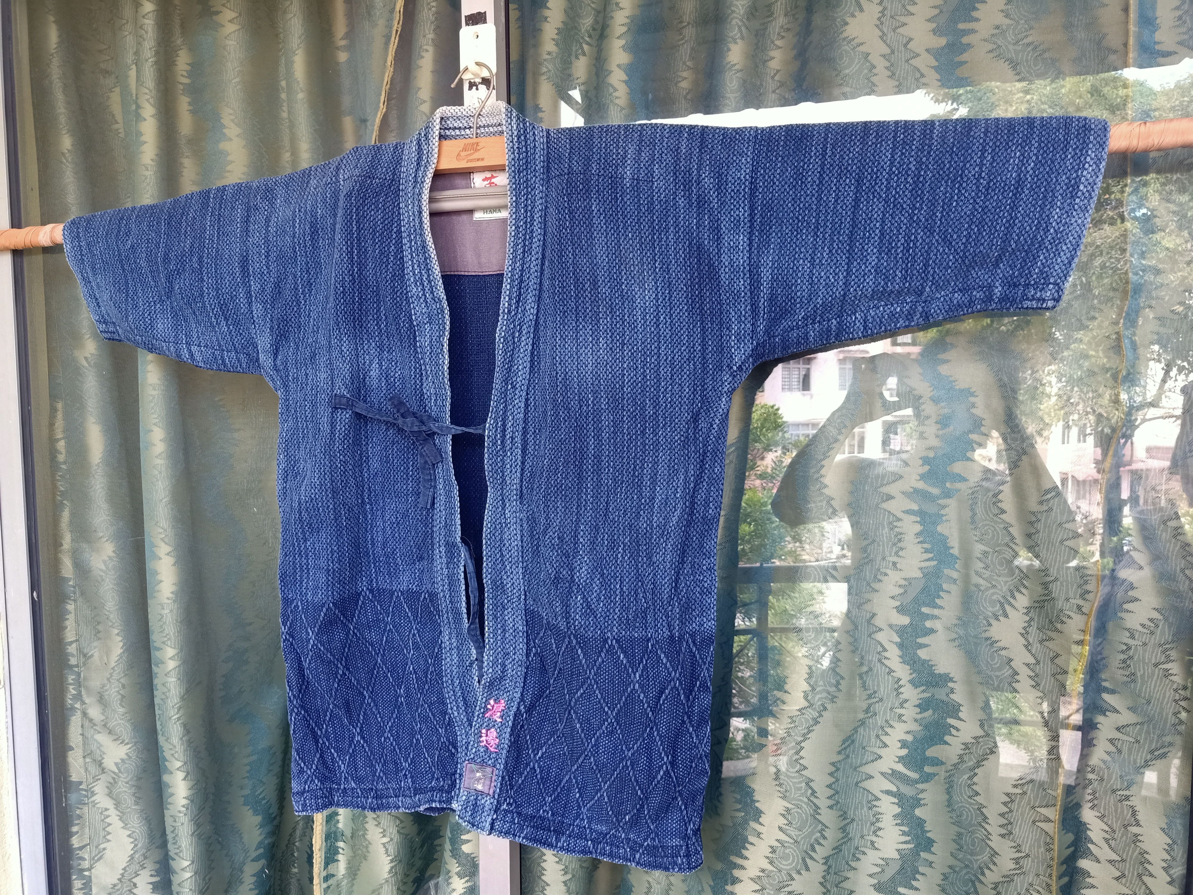 Japanese Brand Kimono Indigo Hana Boro Jacket Size US M / EU 48-50 / 2 - 1 Thumbnail