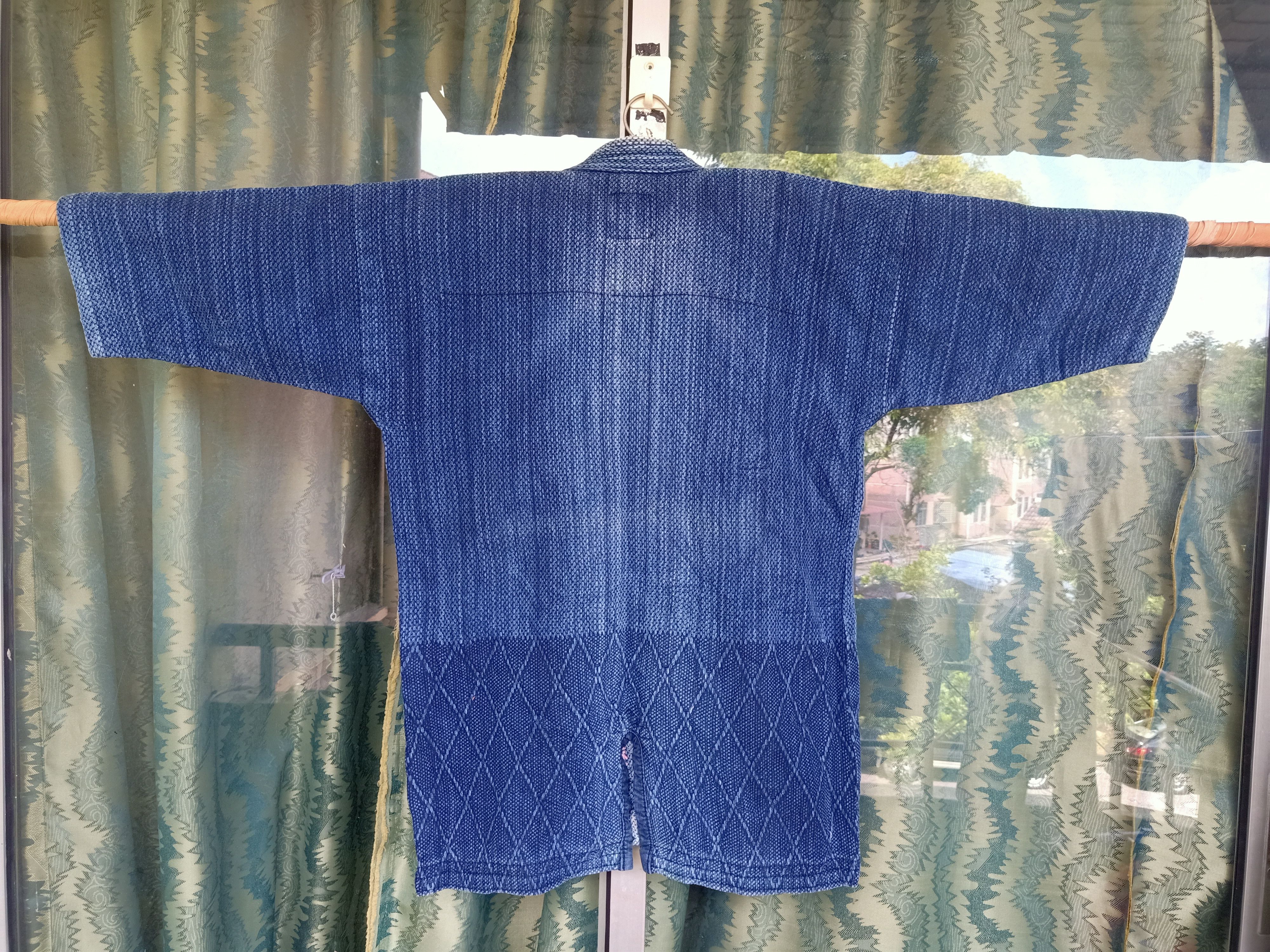 Japanese Brand Kimono Indigo Hana Boro Jacket Size US M / EU 48-50 / 2 - 2 Thumbnail