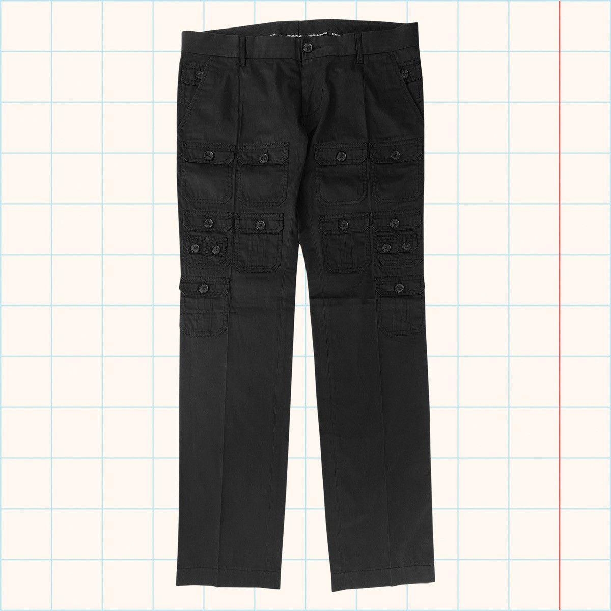 Dolce & Gabbana SS08 Multi Pocket Cargo Pants 🏴‍☠️ Free ship! Size US 34 / EU 50 - 2 Thumbnail