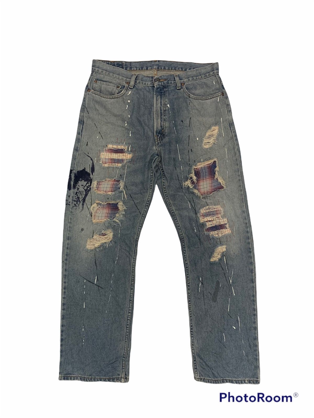 Other No.05 jeans distressed denim skulls denim pants Size US 37 - 1 Thumbnail