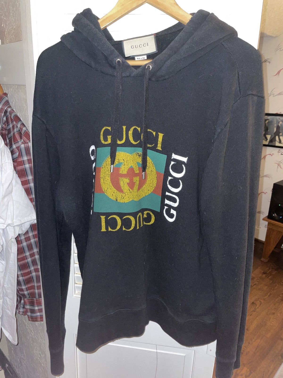 Gucci Square Logo Hoodie | Grailed