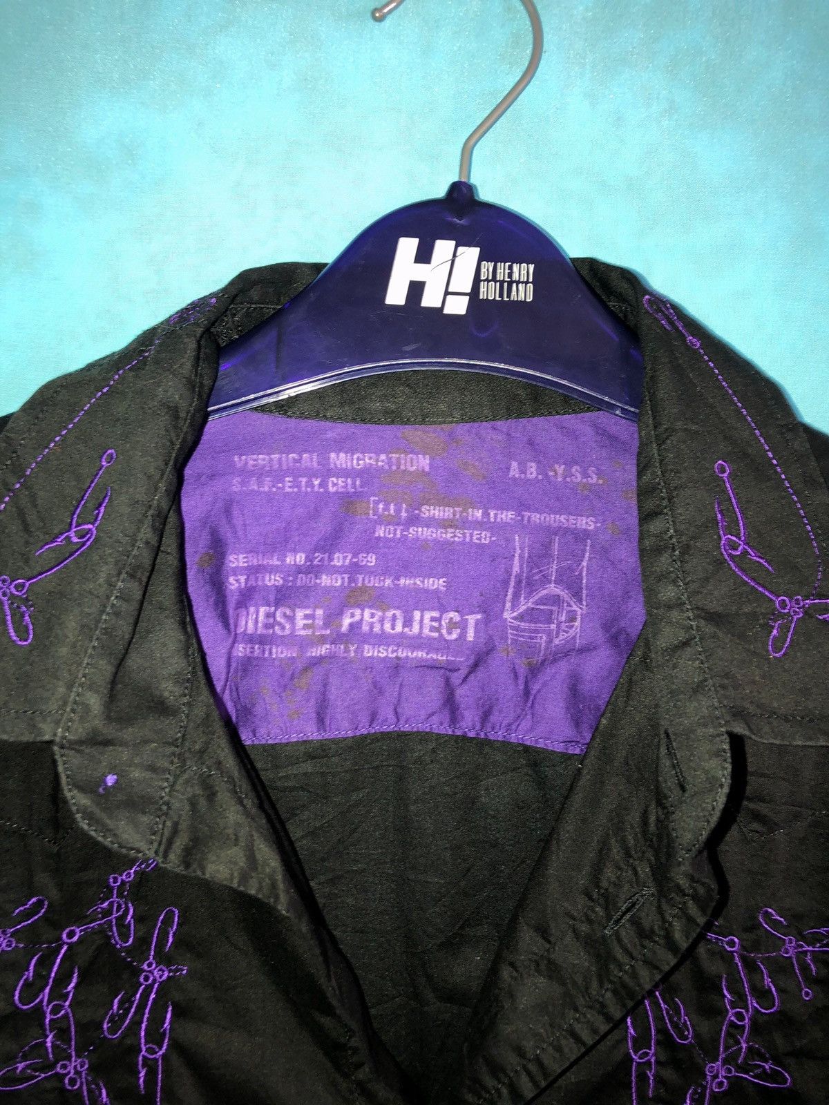 Diesel project punk pin embroidered #1500 Size US S / EU 44-46 / 1 - 6 Thumbnail