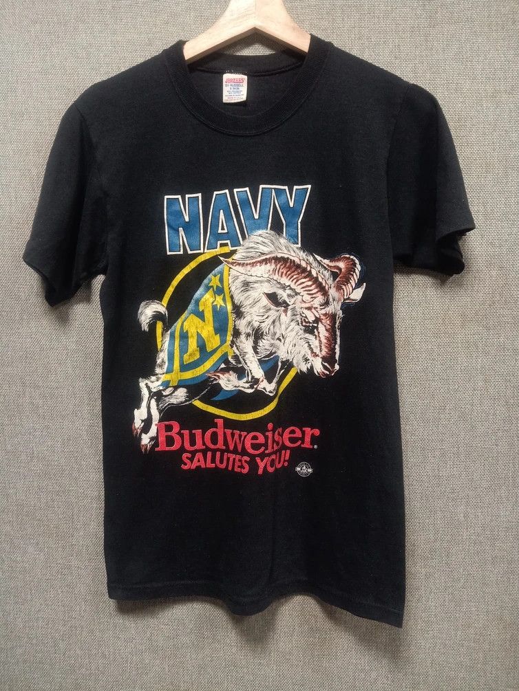 Budweiser × Made In Usa × Usmc vintage 90s t shirt navy budweiser ...