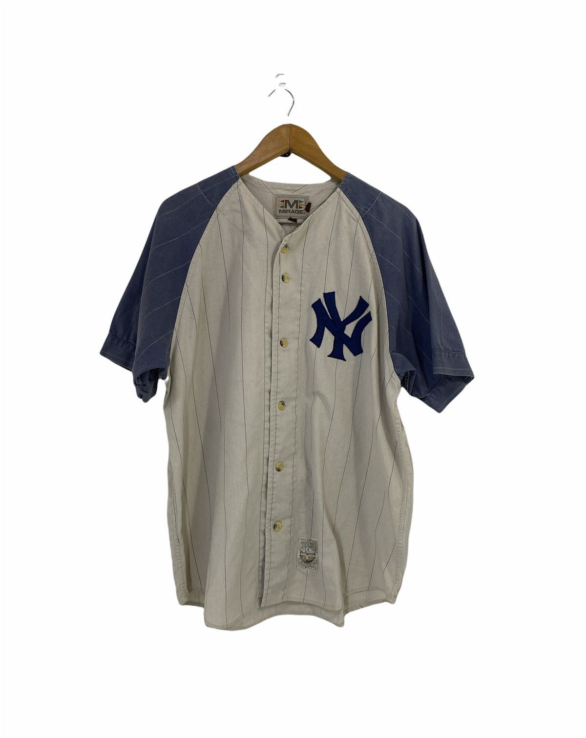 Mirage × NFL × New York Yankees New York Yankees NFL Shirt Big Logo Stripe Design Size US M / EU 48-50 / 2 - 1 Thumbnail