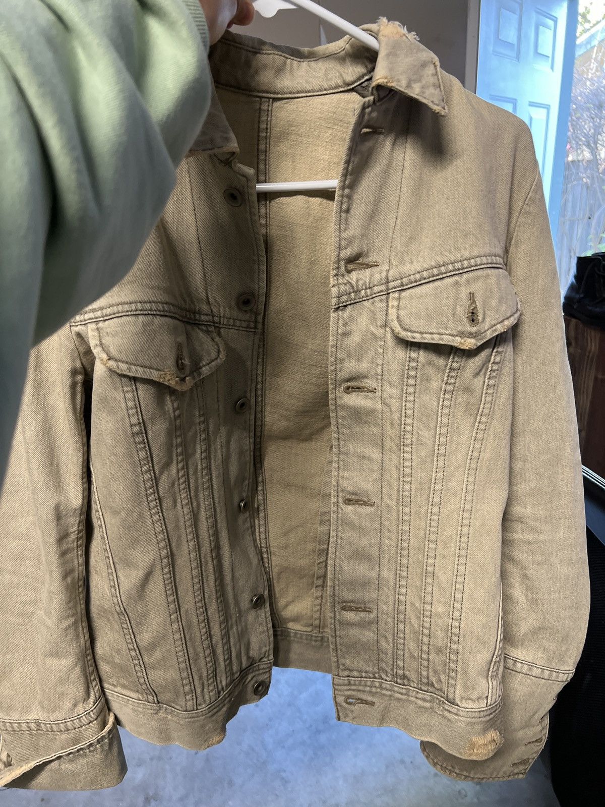 Julius Washed and Distressed Denim Jacket 