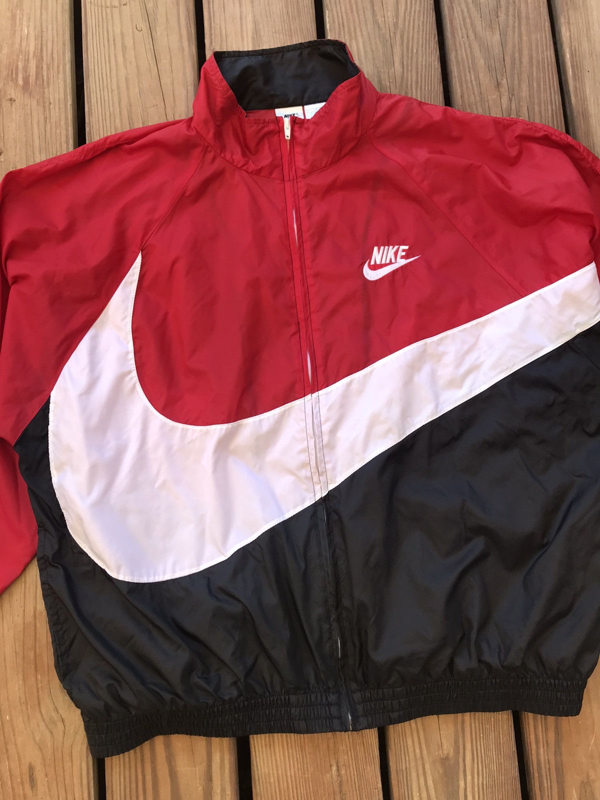 Nike Vintage Nike Big swoosh jacket Size US XL / EU 56 / 4 - 2 Thumbnail
