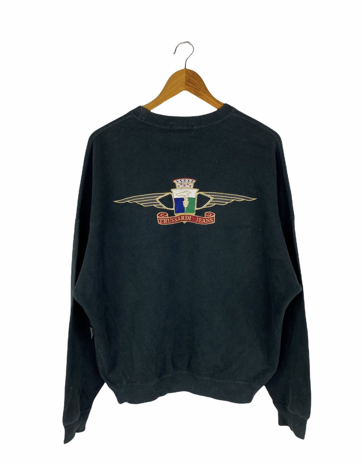 Trussardi TRUSSARDI JEANS EMBROIDERY LOGOS SWEATSHIRT Size US L / EU 52-54 / 3 - 1 Thumbnail