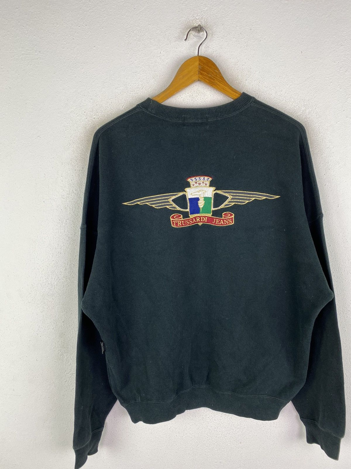 Trussardi TRUSSARDI JEANS EMBROIDERY LOGOS SWEATSHIRT Size US L / EU 52-54 / 3 - 4 Thumbnail