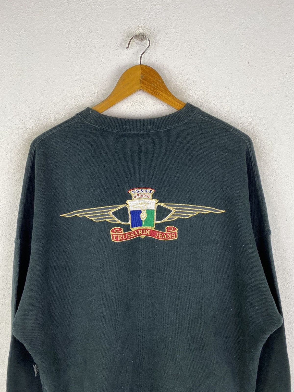 Trussardi TRUSSARDI JEANS EMBROIDERY LOGOS SWEATSHIRT Size US L / EU 52-54 / 3 - 5 Thumbnail