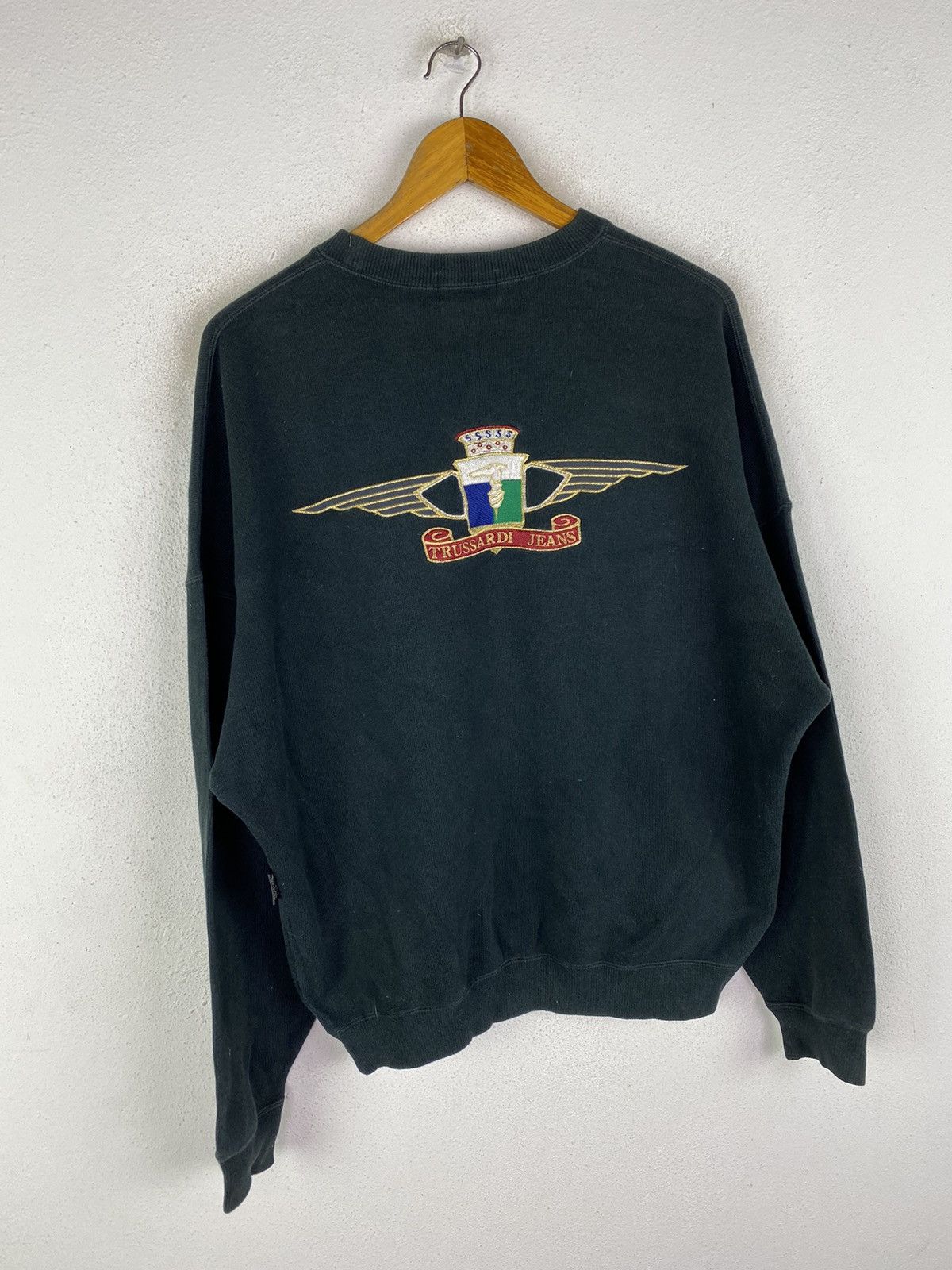 Trussardi TRUSSARDI JEANS EMBROIDERY LOGOS SWEATSHIRT Size US L / EU 52-54 / 3 - 3 Thumbnail