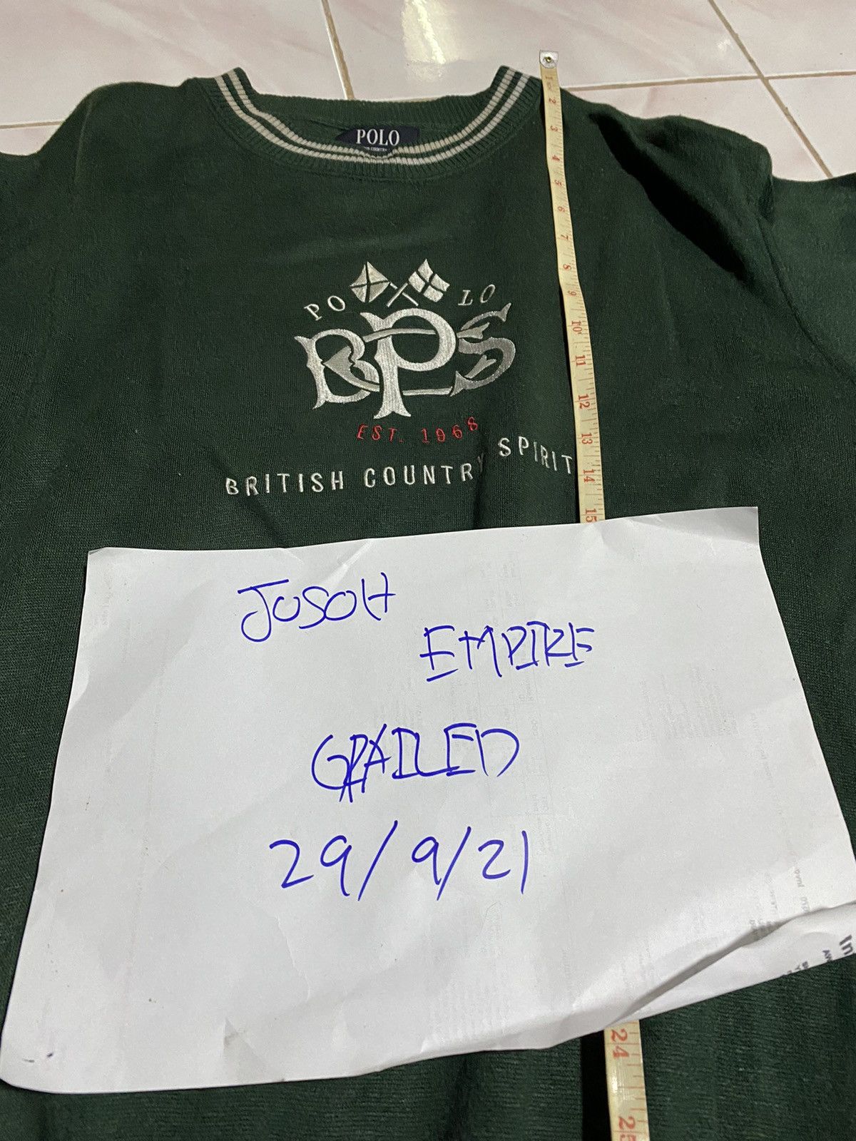 Other POLO BRITISH COUNTRY SPIRIT EMBROIDERY LOGOS SWEATSHIRT Size US L / EU 52-54 / 3 - 7 Thumbnail
