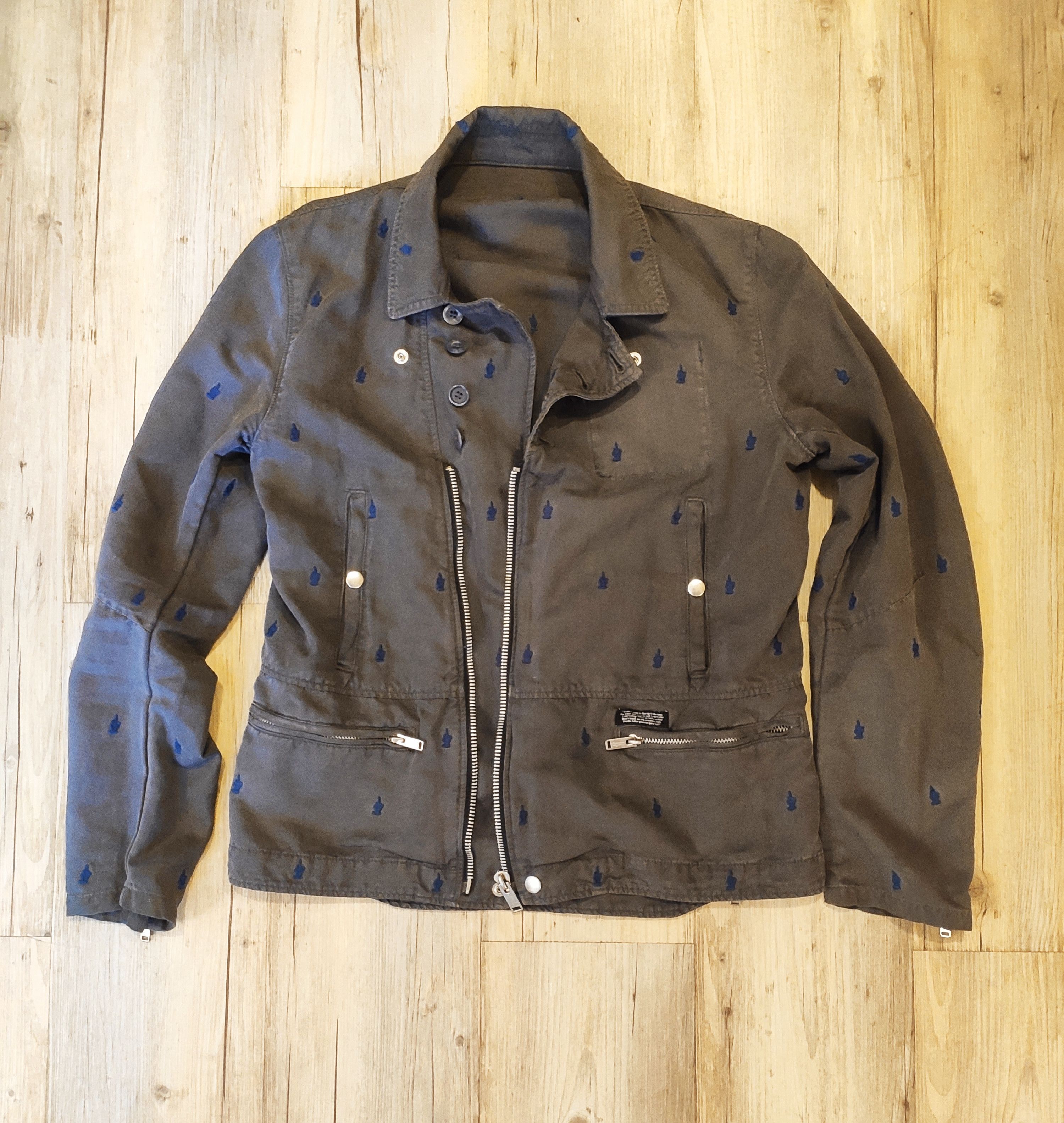 Undercover GRAIL! SS13 FUCK K4202-2 biker jacket Size US L / EU 52-54 / 3 - 6 Thumbnail