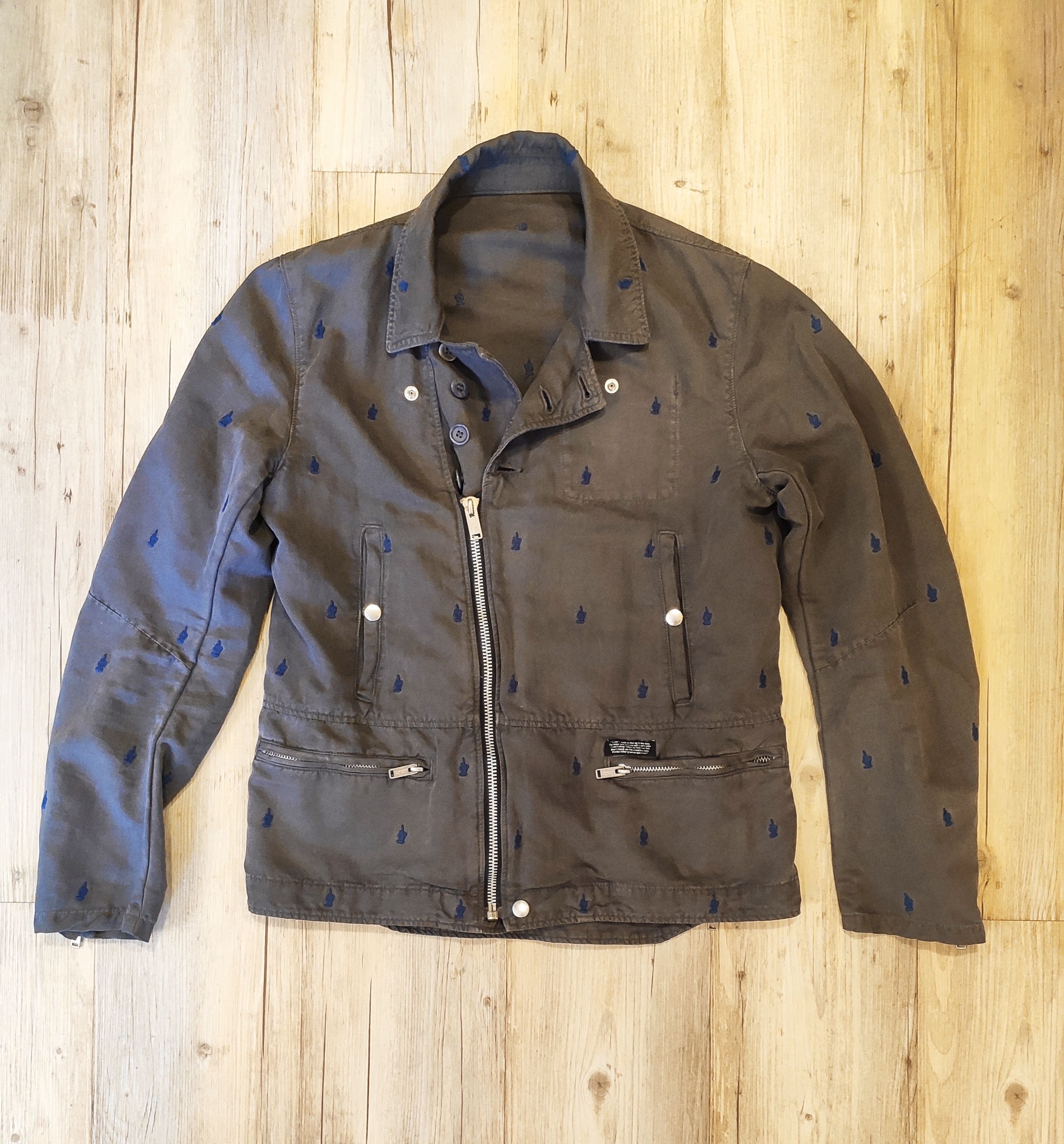 Undercover GRAIL! SS13 FUCK K4202-2 biker jacket Size US L / EU 52-54 / 3 - 7 Thumbnail