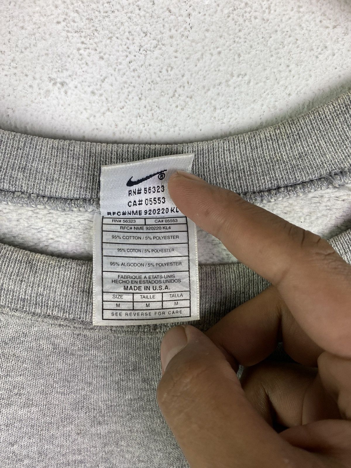 Nike × Vintage NIKE HONOLULU MARATHON STAFF SWEATSHIRT MADE IN USA Size US L / EU 52-54 / 3 - 8 Thumbnail