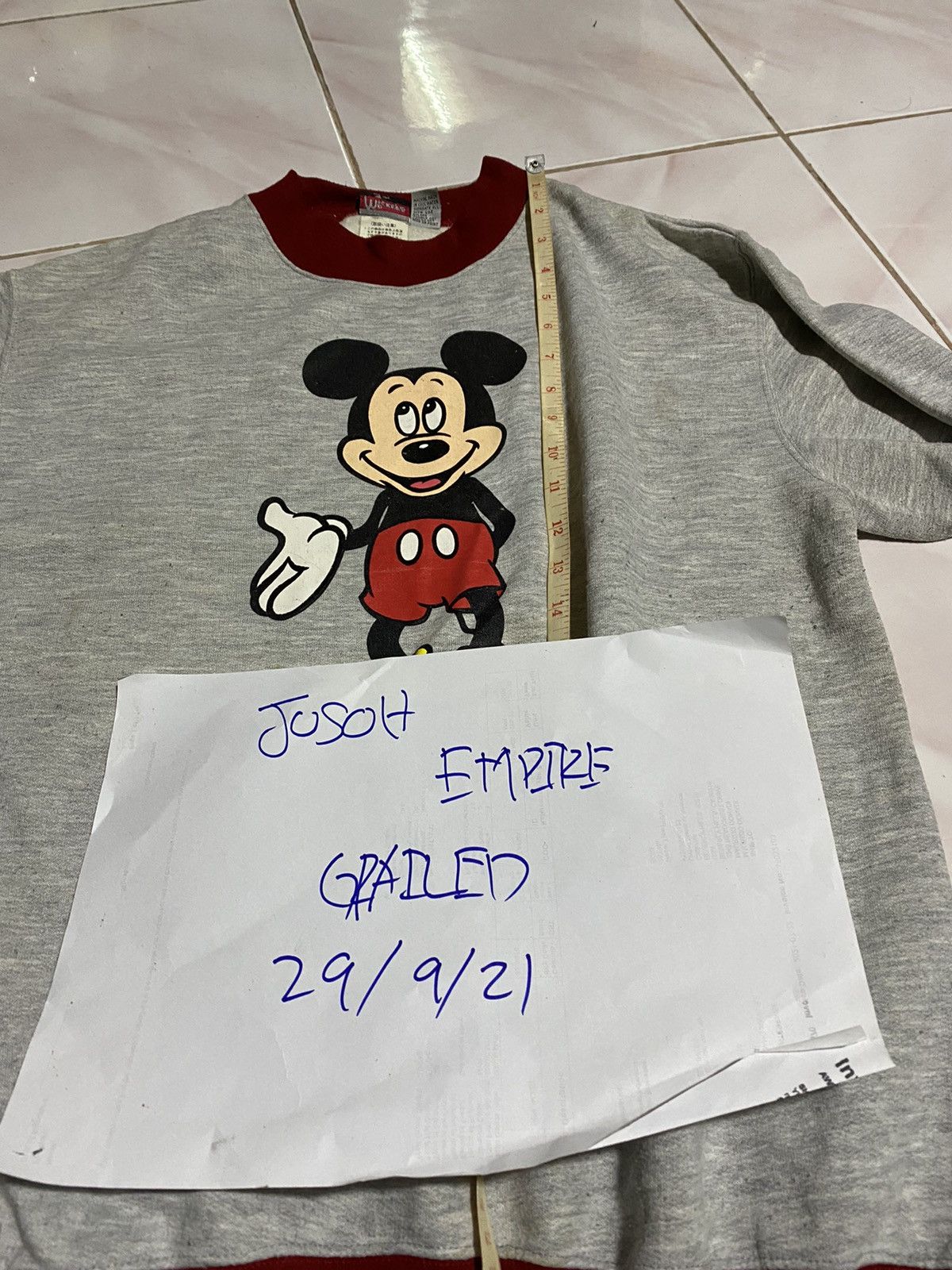 Disney × Mickey Mouse × Vintage MICKEY MOUSE VINTAGE STYLE BIG LOGOS SWEATSHIRT Size US M / EU 48-50 / 2 - 9 Thumbnail