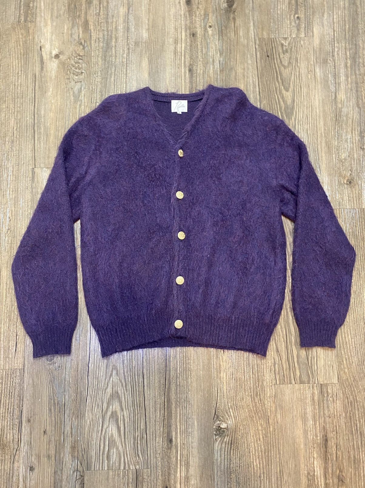 Needles Nepenthes Mohair Purple Cardigan | Grailed