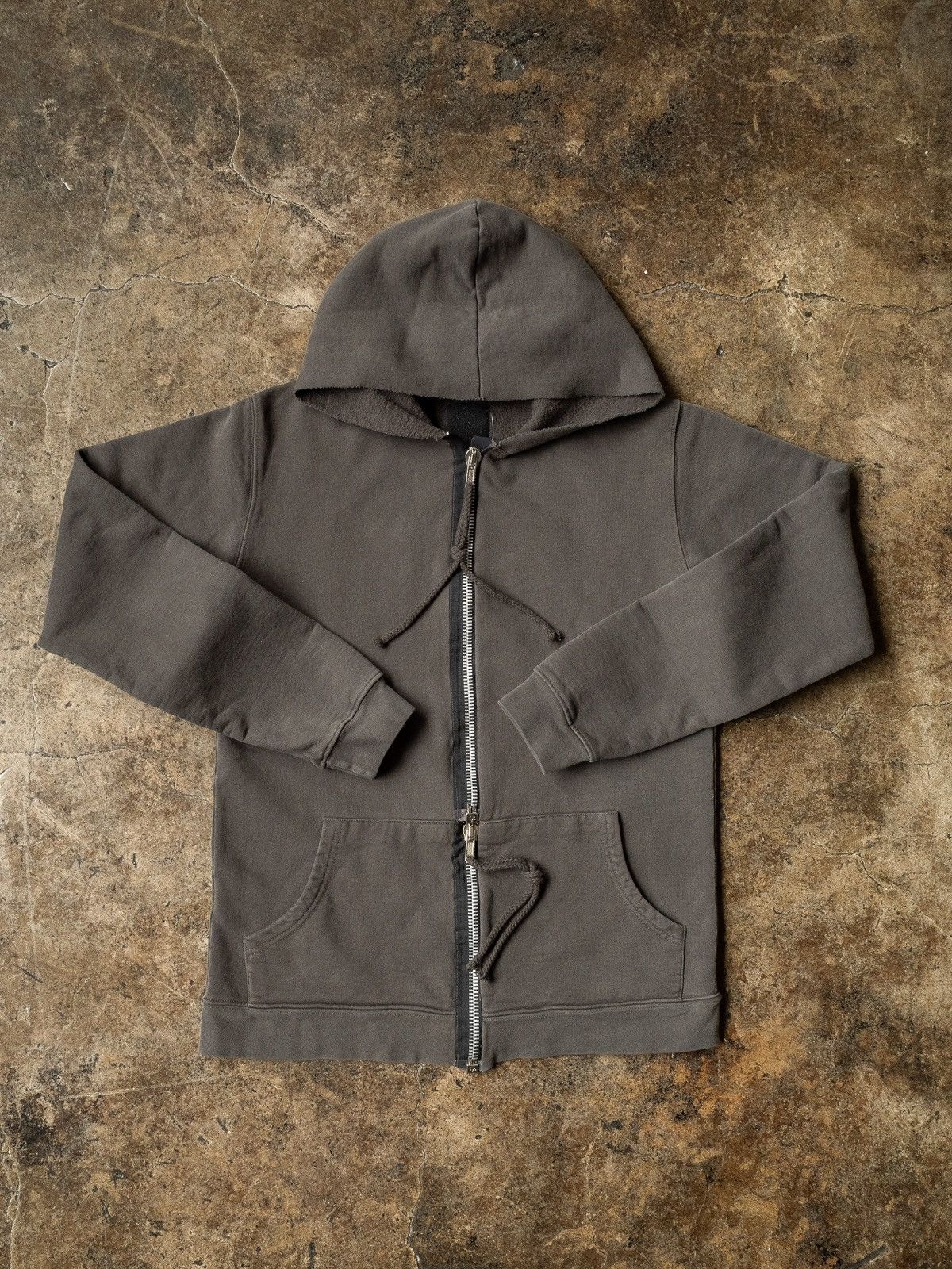 Rick Owens 2004 Rick Owens SLAB Double Zip Up Hoodie | Grailed