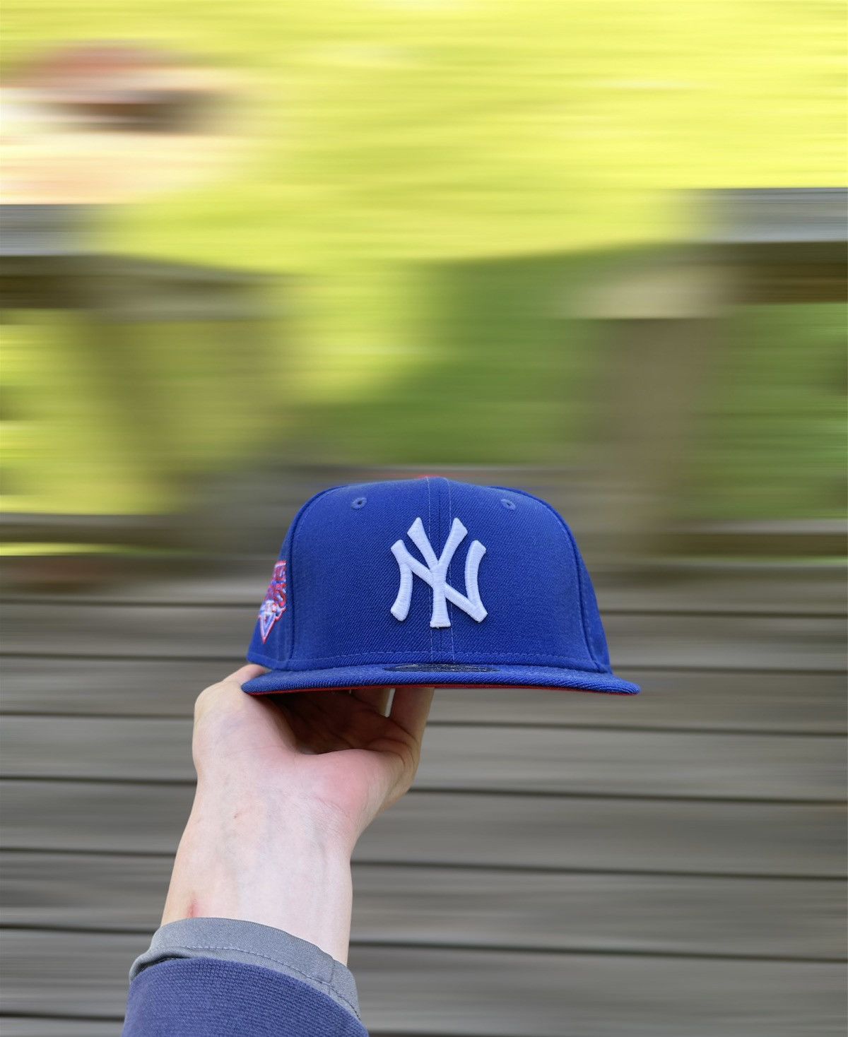 New Era SportsWorld165 Exclusive Crosscheck NY Yankees 7 1/8 Size ONE SIZE - 1 Thumbnail