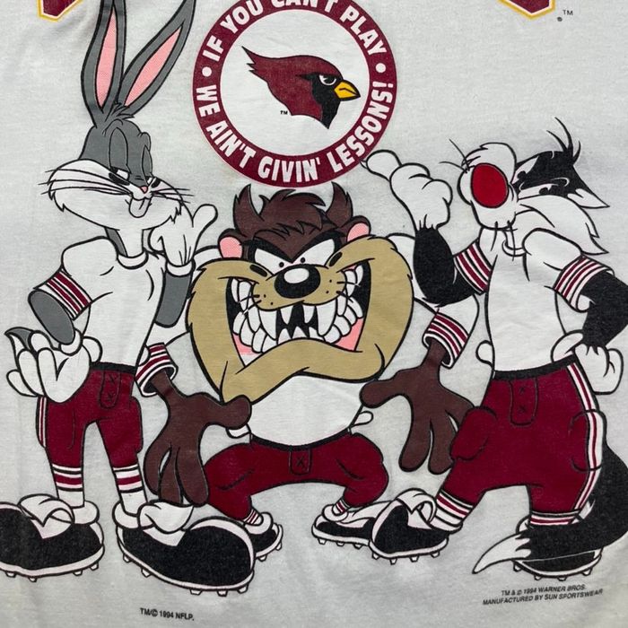 Vintage Vintage 1994 Single Stitch Looney Tunes Arizona Cardinals | Grailed