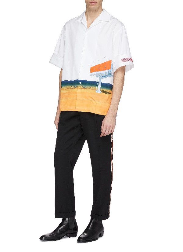 Calvin Klein 205W39NYC Billboard Print Short Sleeve Button Up Size US M / EU 48-50 / 2 - 2 Thumbnail